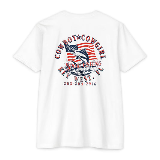 4th of July Cowboy Cowgirl Sportfishing T-shirt