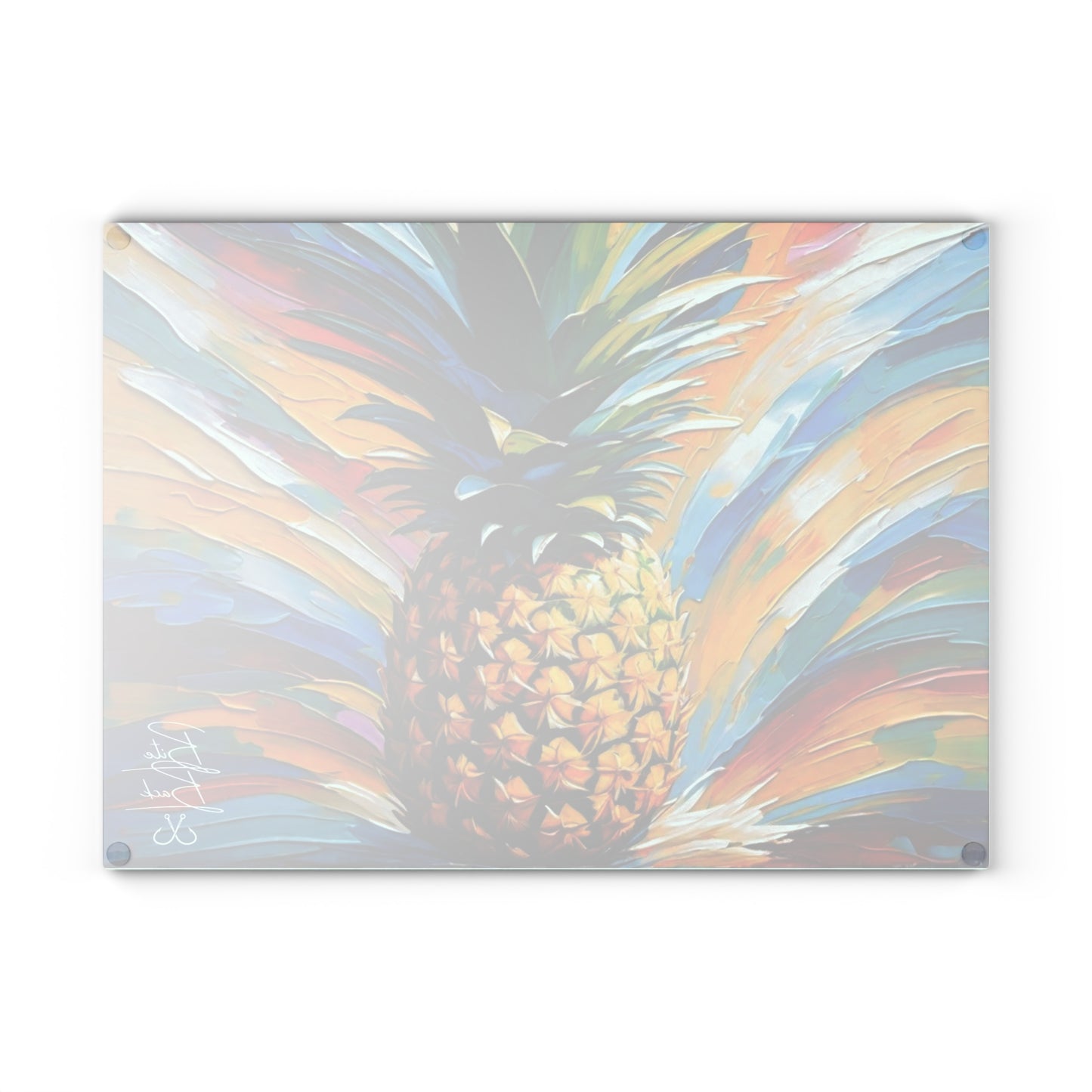 Pineapple Glass Cutting Board