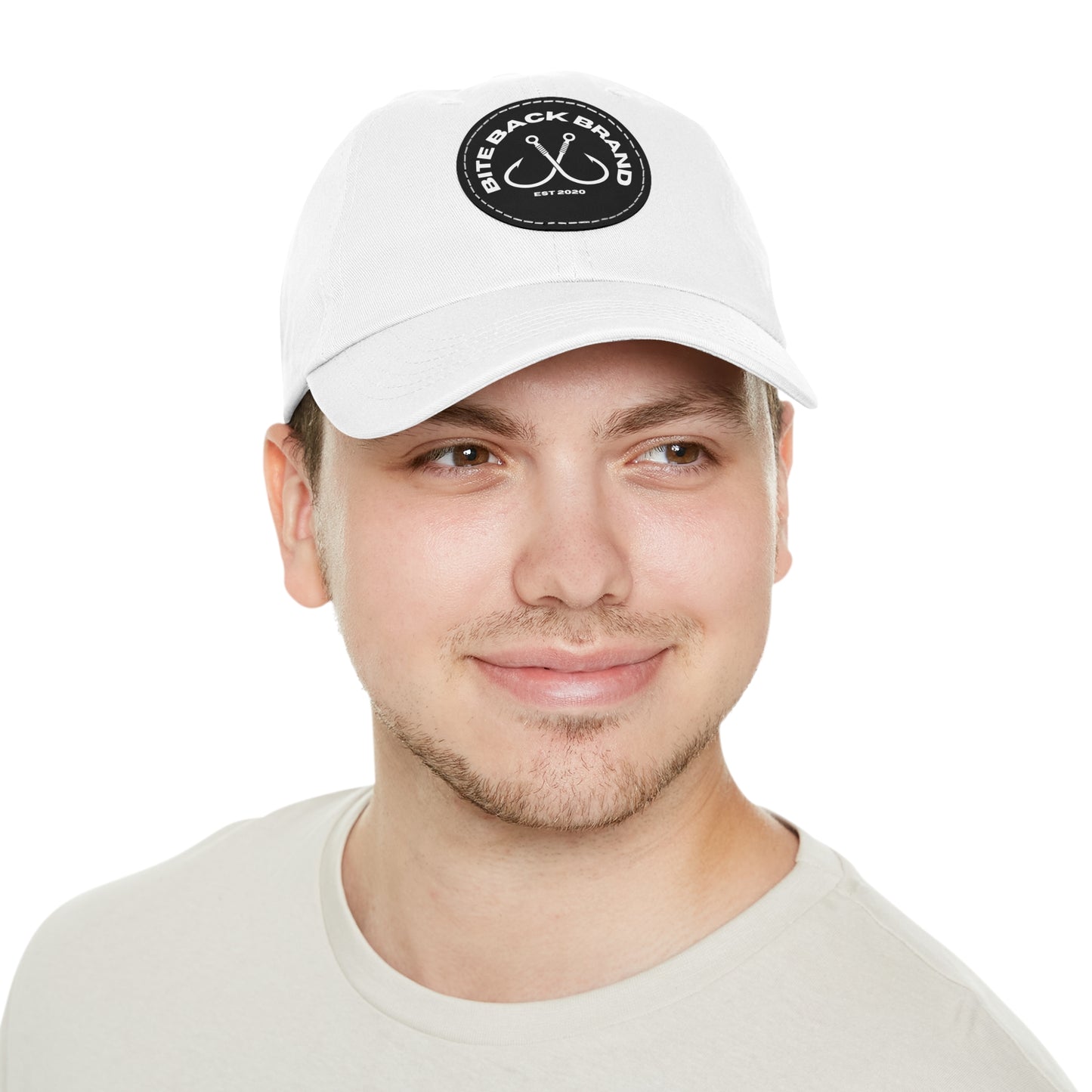 Hooks Hat with Leather Patch (Round)