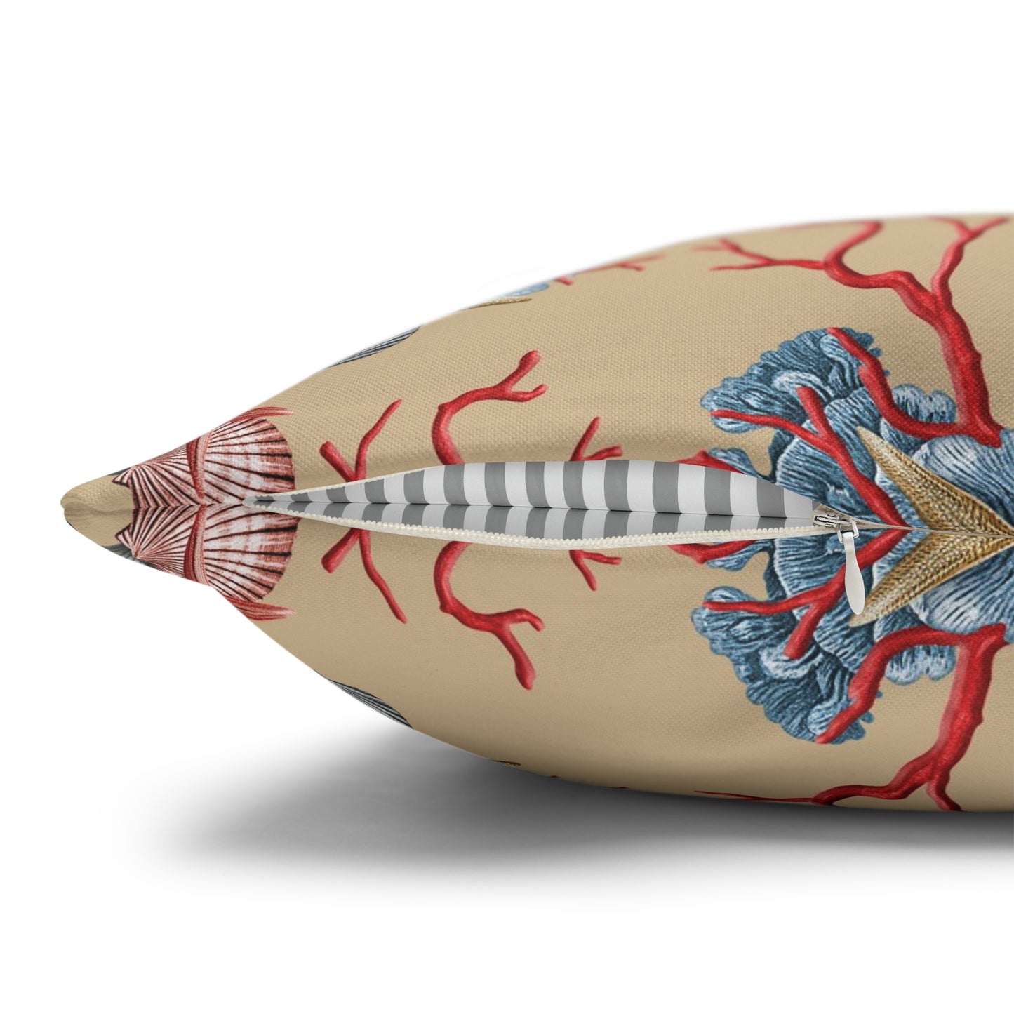 Shells & Coral Canvas Pillowcase