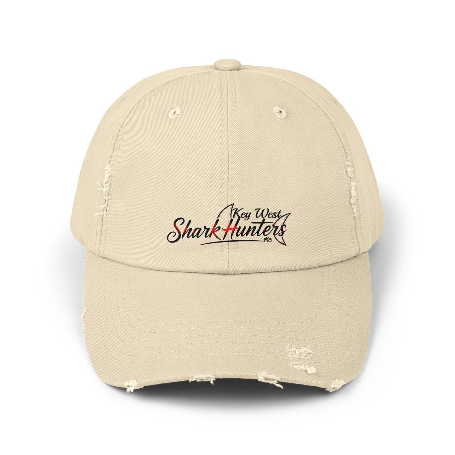 Key West Shark Hunters-Unisex Distressed Cap