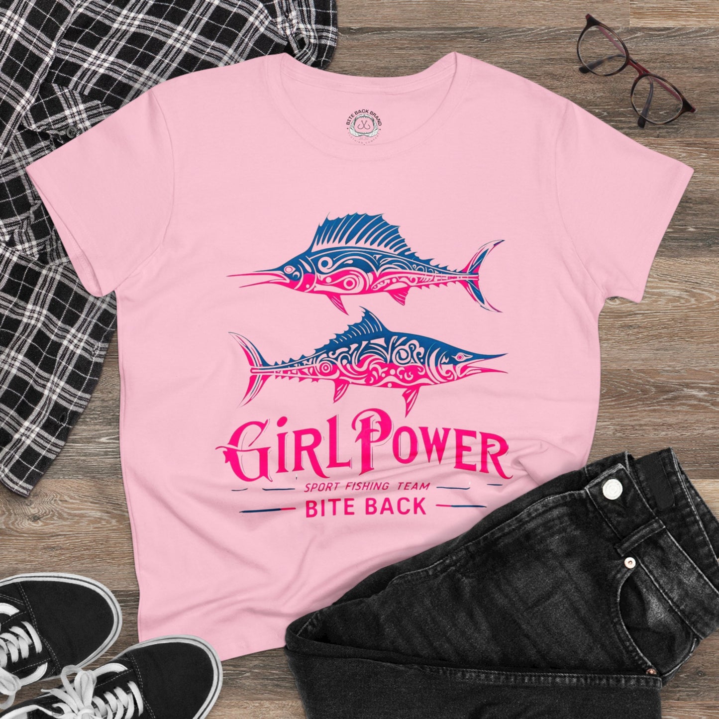 Woman Power Fishing Team Cotton Tee