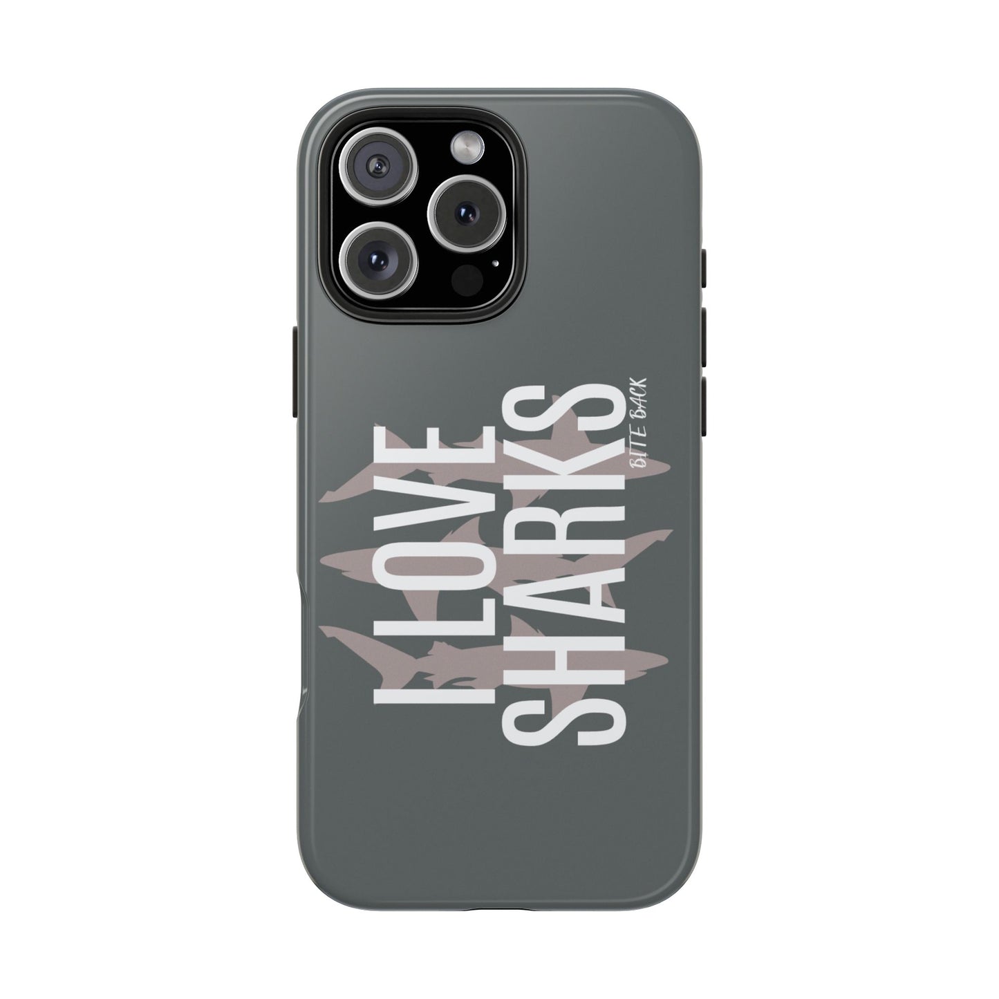 Shark Lover Tough Phone Case, Protective Cover, Gift for Ocean Lovers, Shark Week Celebration, Cute Wildlife Accessory