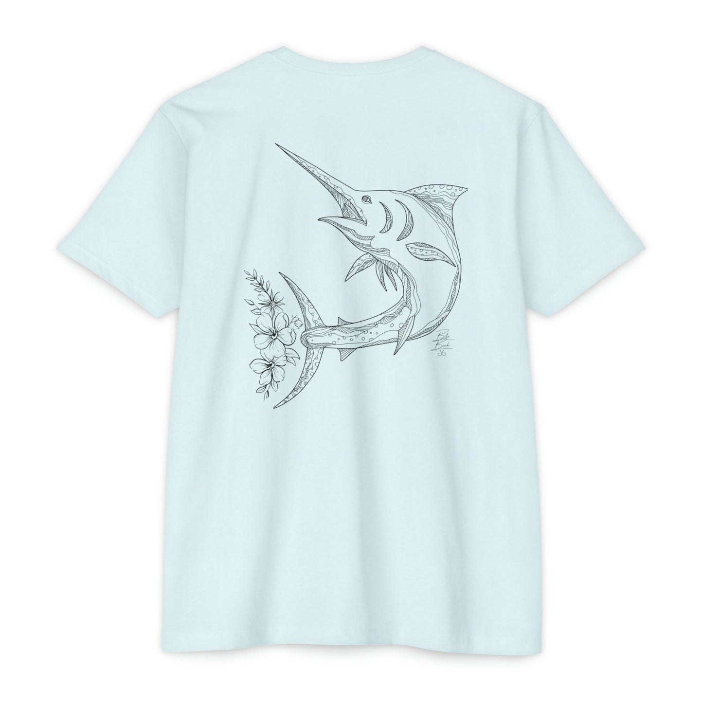 Floral Fin Marlin T-shirt