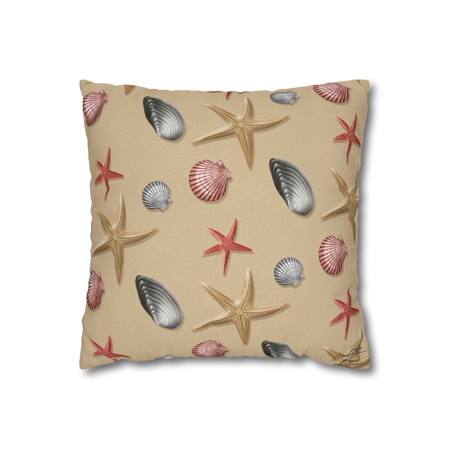 Sea Shells by the Sea Shore Canvas Pillowcase