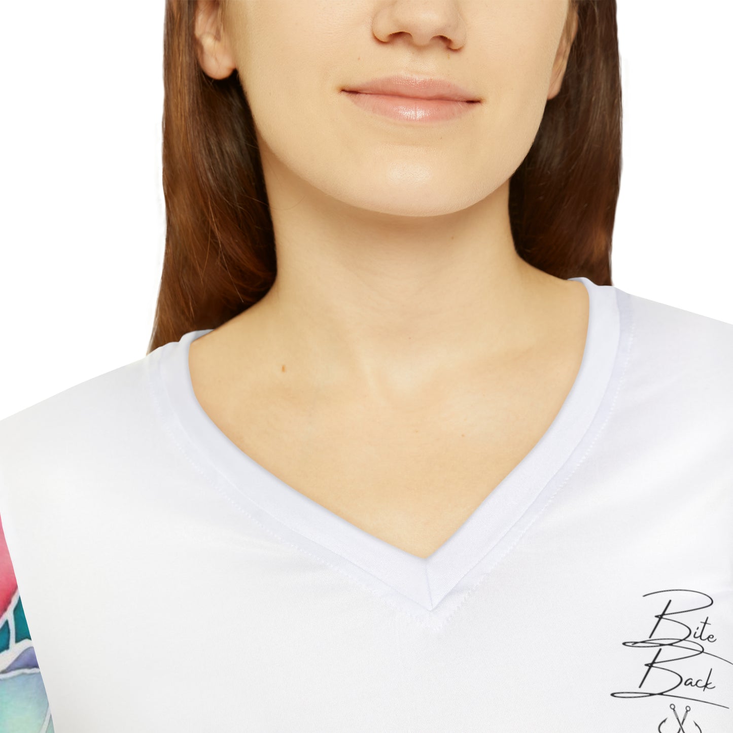 Sand Key Light Women's Long Sleeve V-neck Shirt