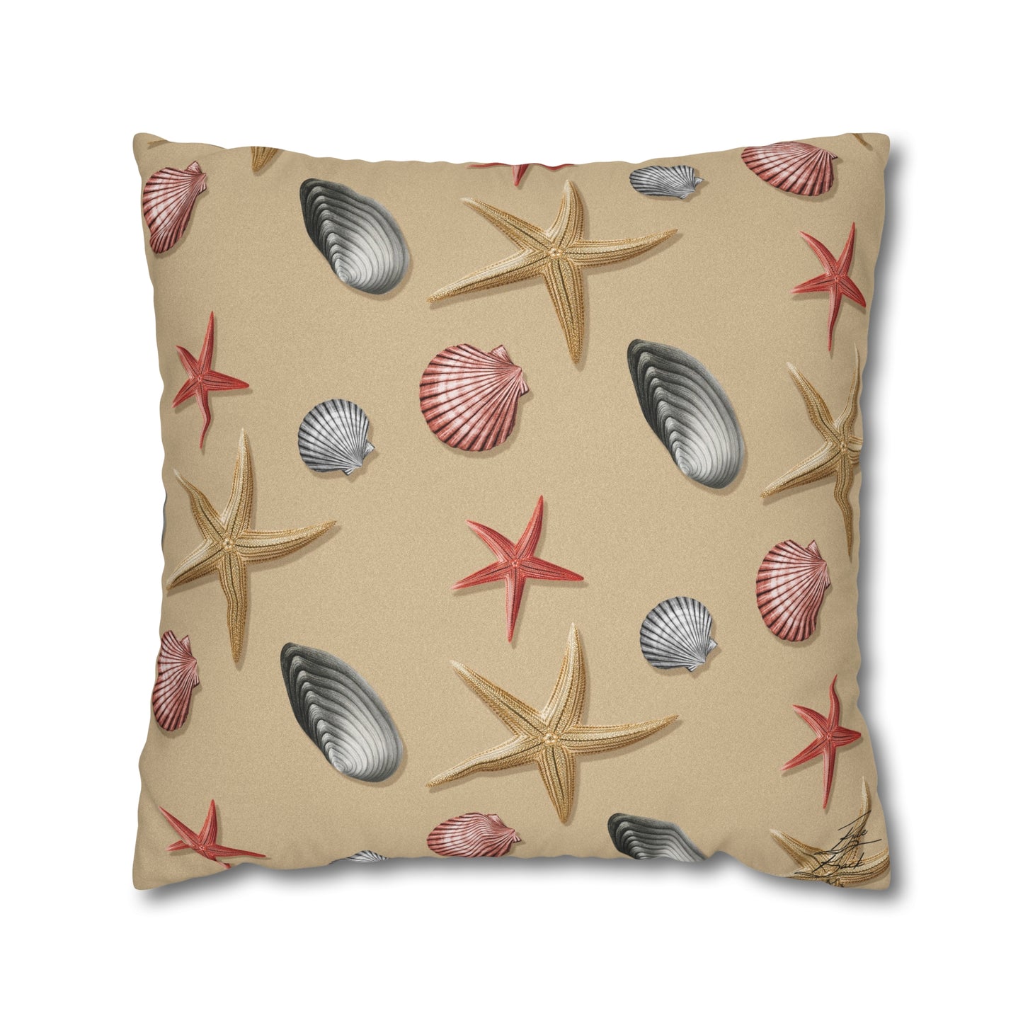 Sea Shells by the Sea Shore Canvas Pillowcase