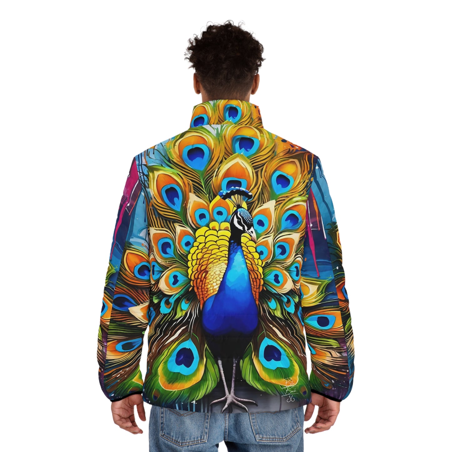 Peacock Puffer Jacket