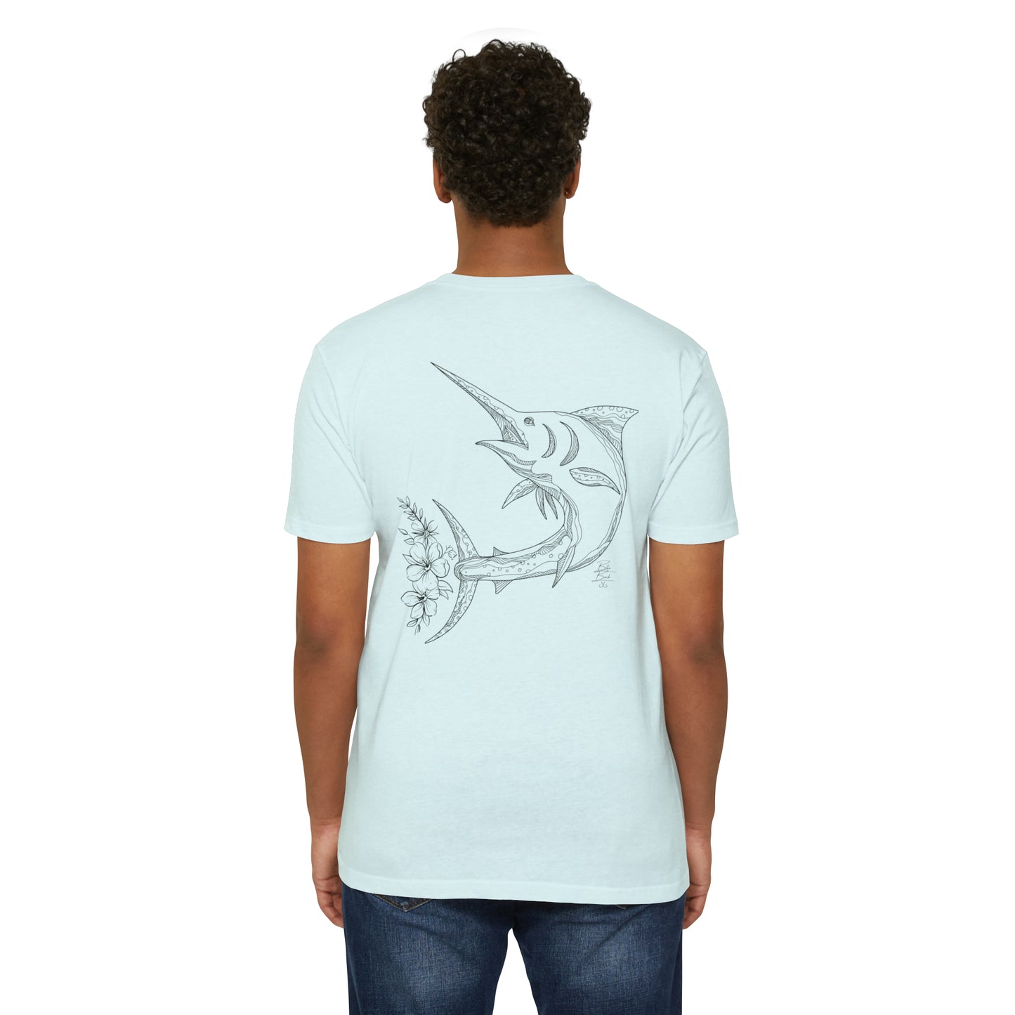 Floral Fin Marlin T-shirt