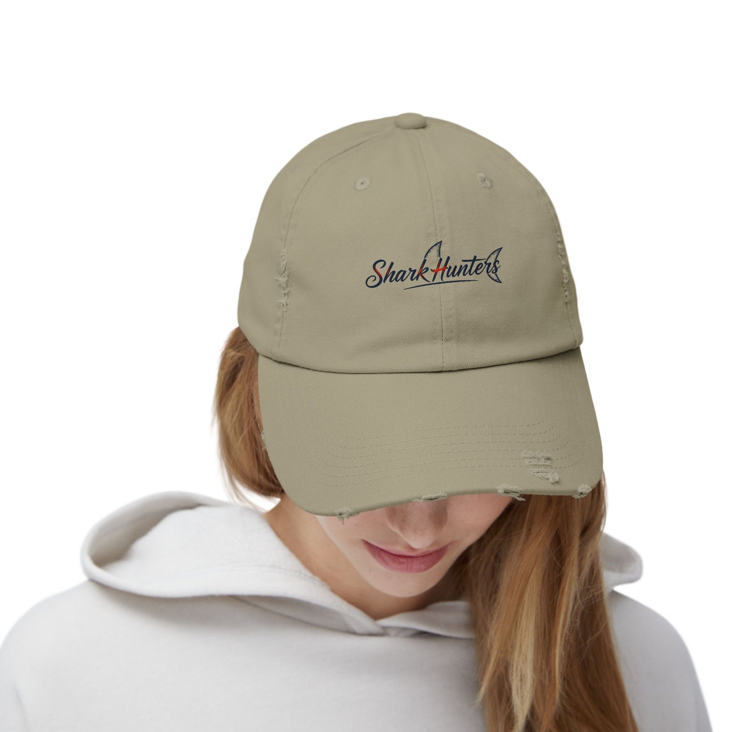 Shark Hunters Distressed Hat