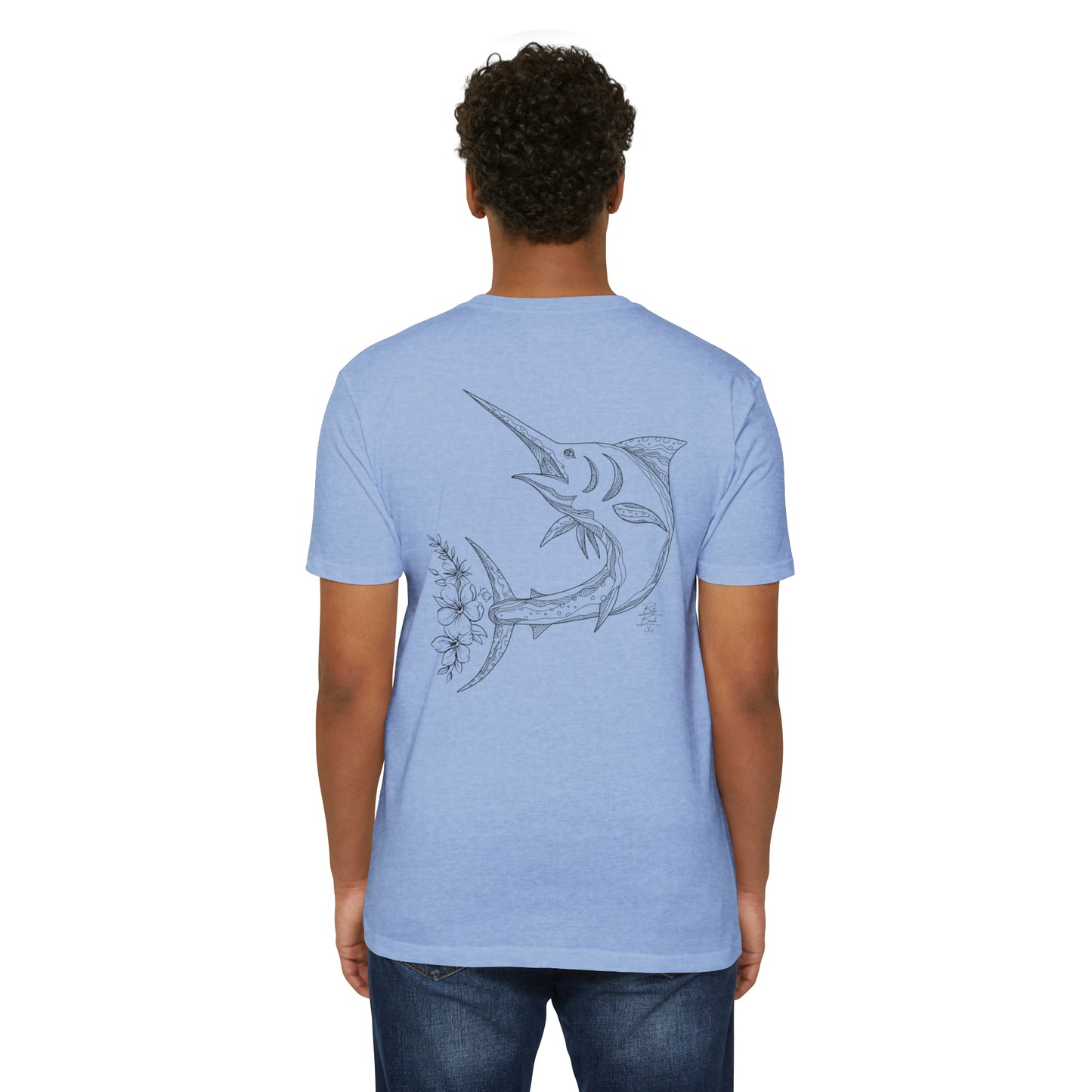 Floral Fin Marlin T-shirt