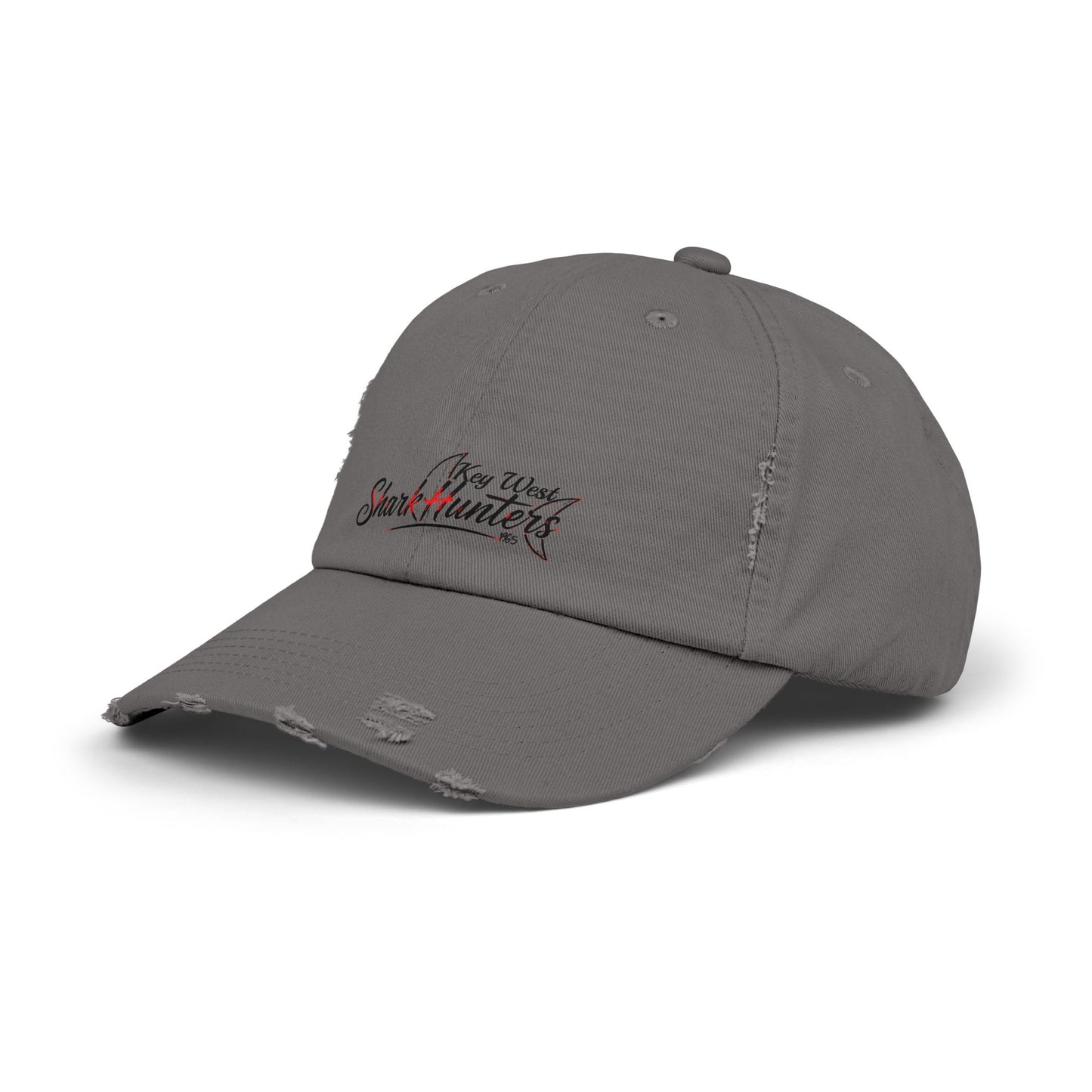 Key West Shark Hunters-Unisex Distressed Cap