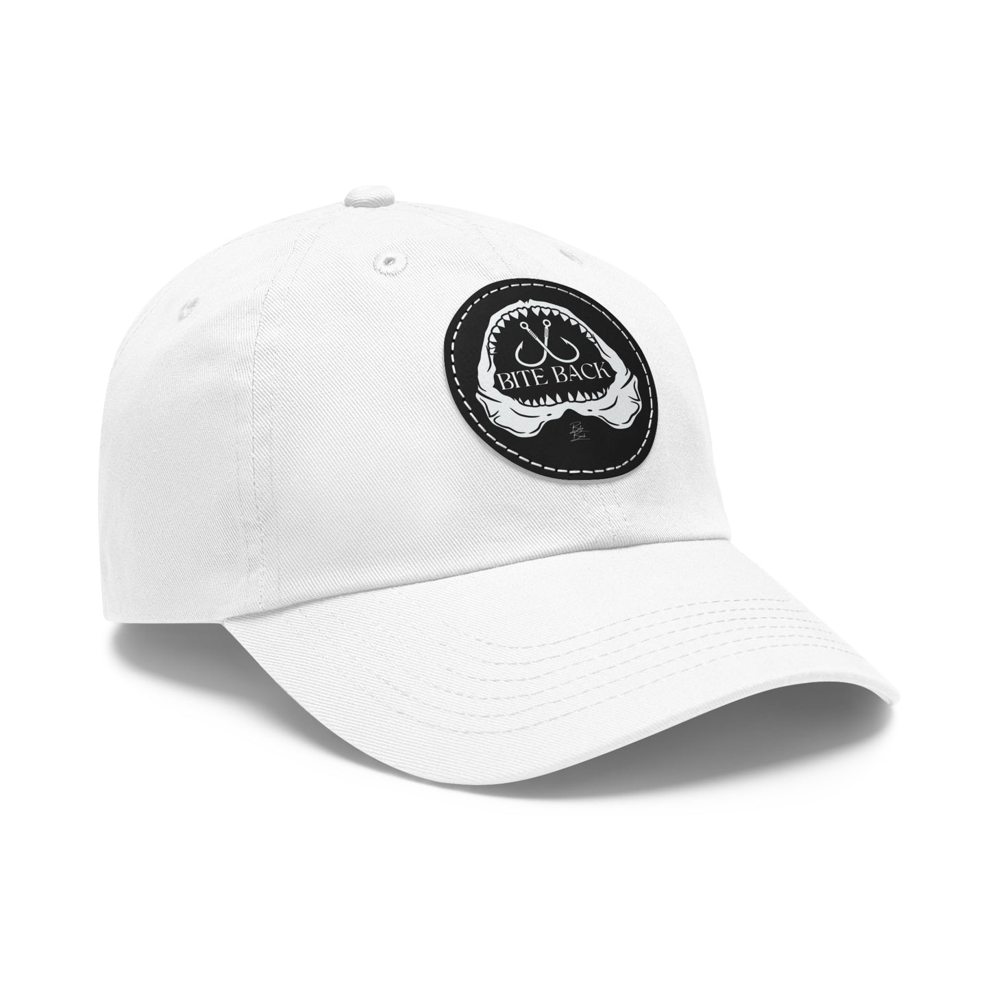 Shark Jaw Hat with Leather Patch (Round)