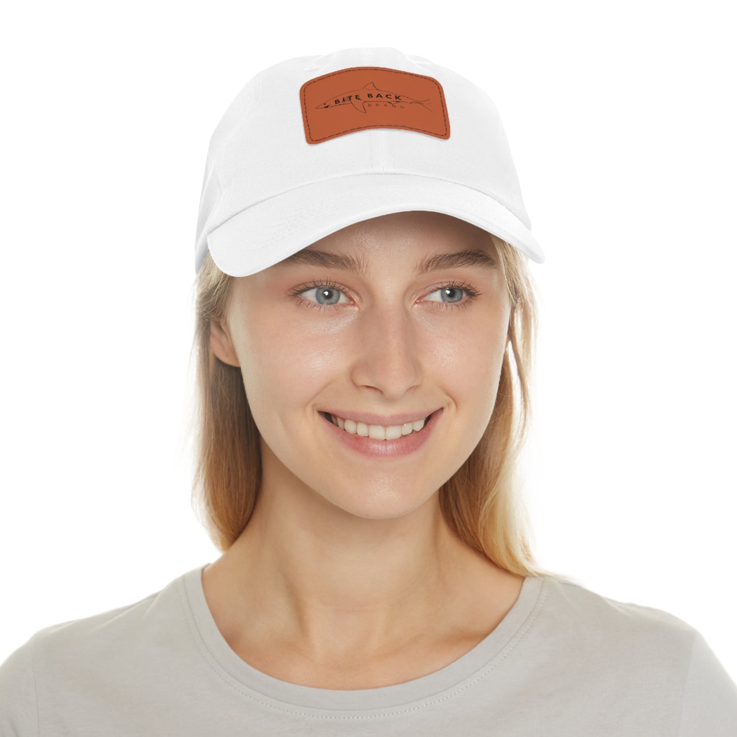 Shark Hat with Leather Patch (Rectangle)