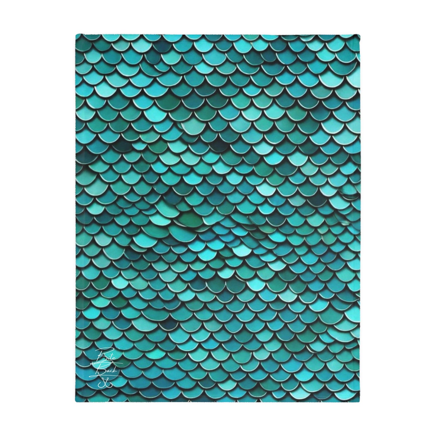 Scales Velveteen Minky Blanket (Two-sided print)