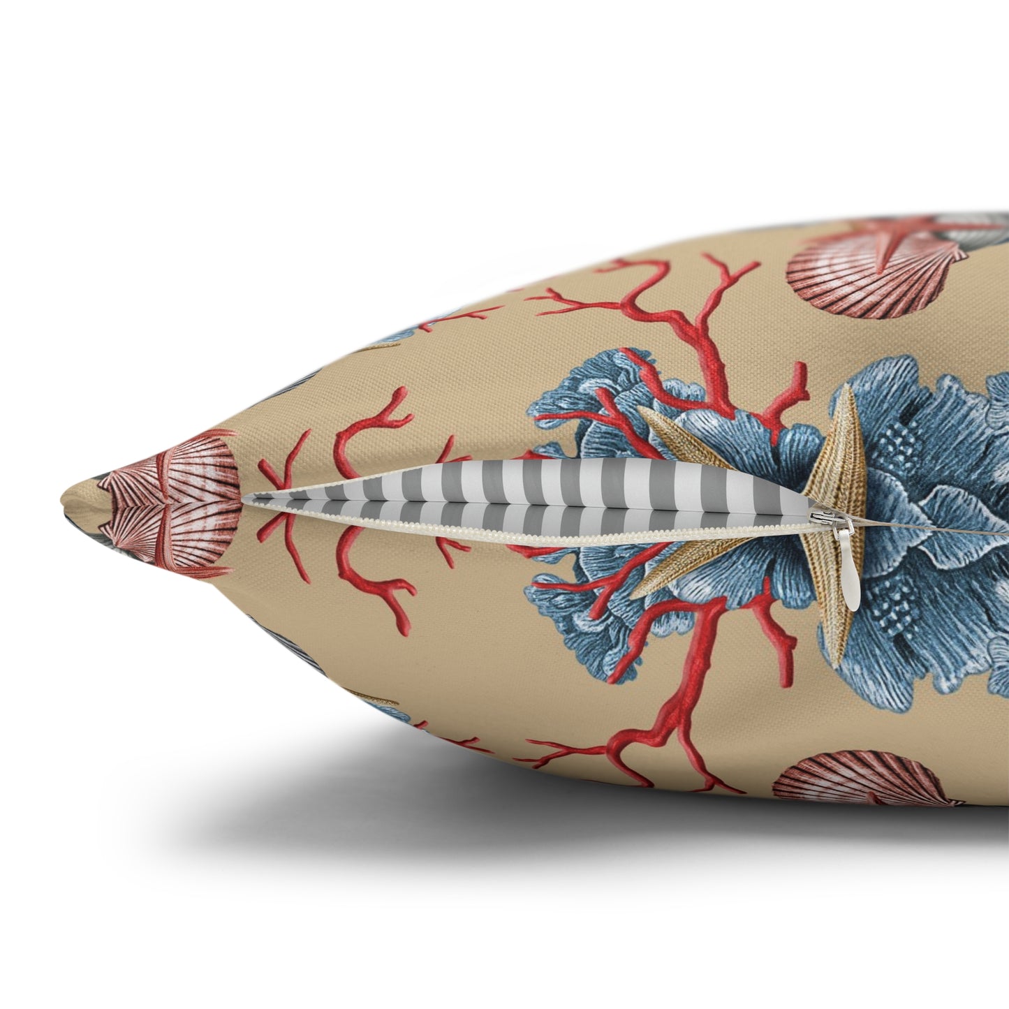 Shells & Coral Canvas Pillowcase