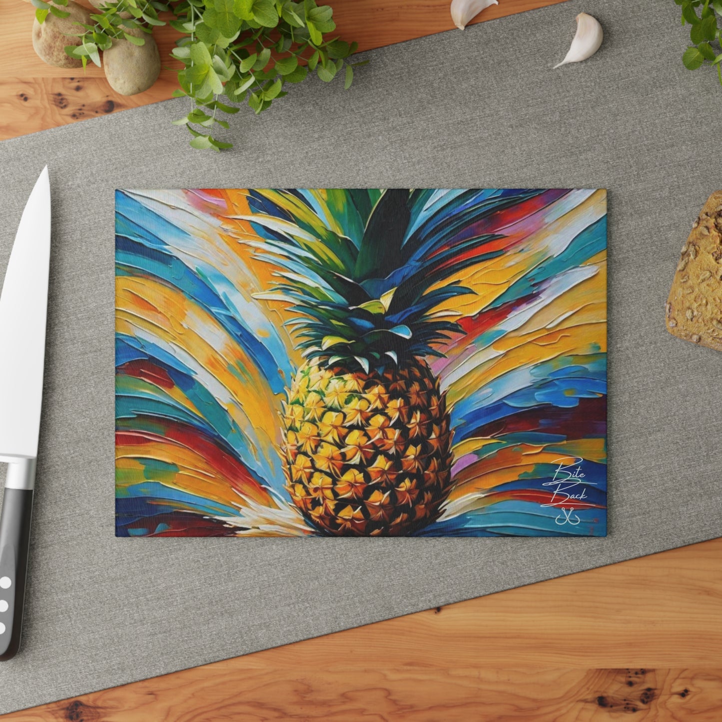 Pineapple Glass Cutting Board