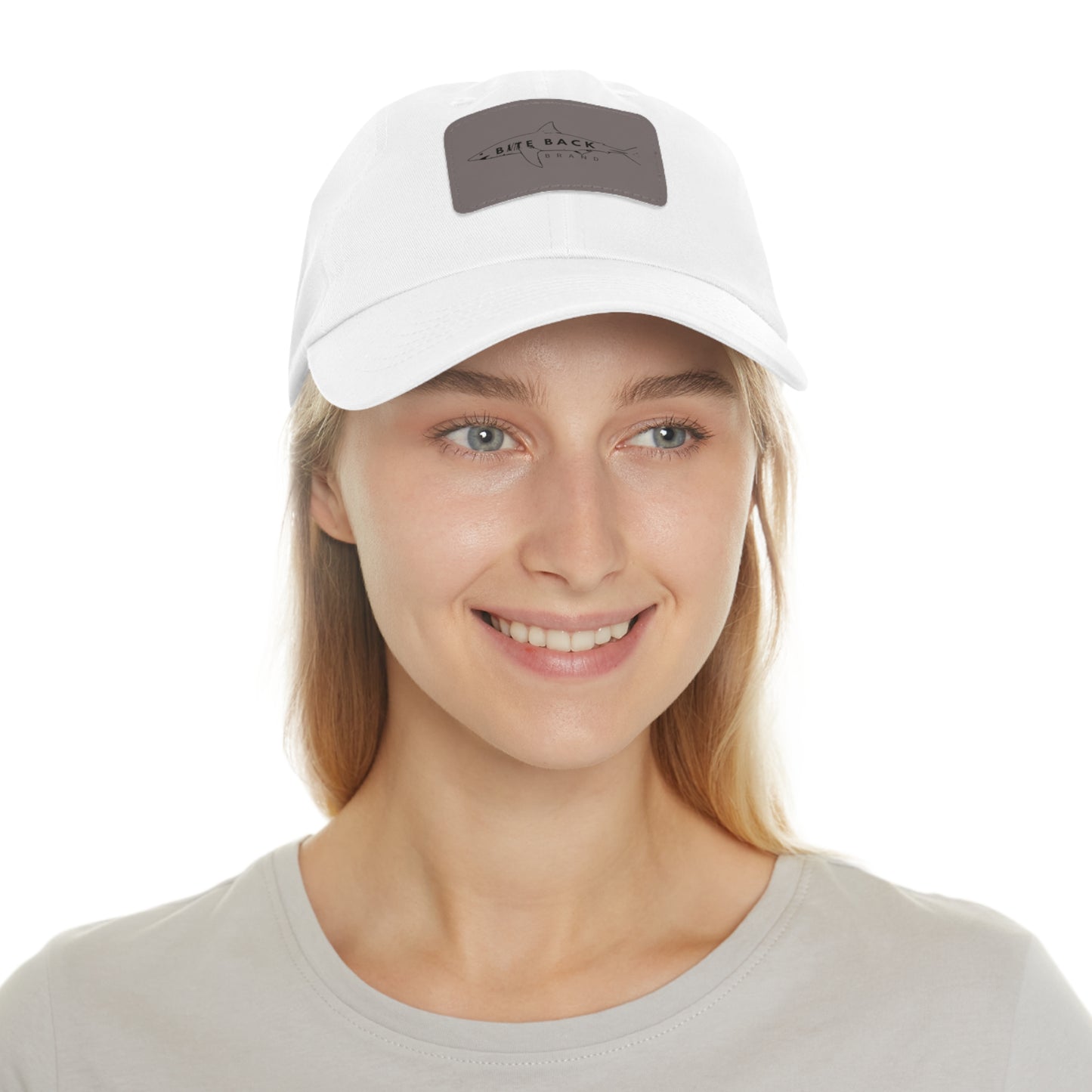 Shark Hat with Leather Patch (Rectangle)