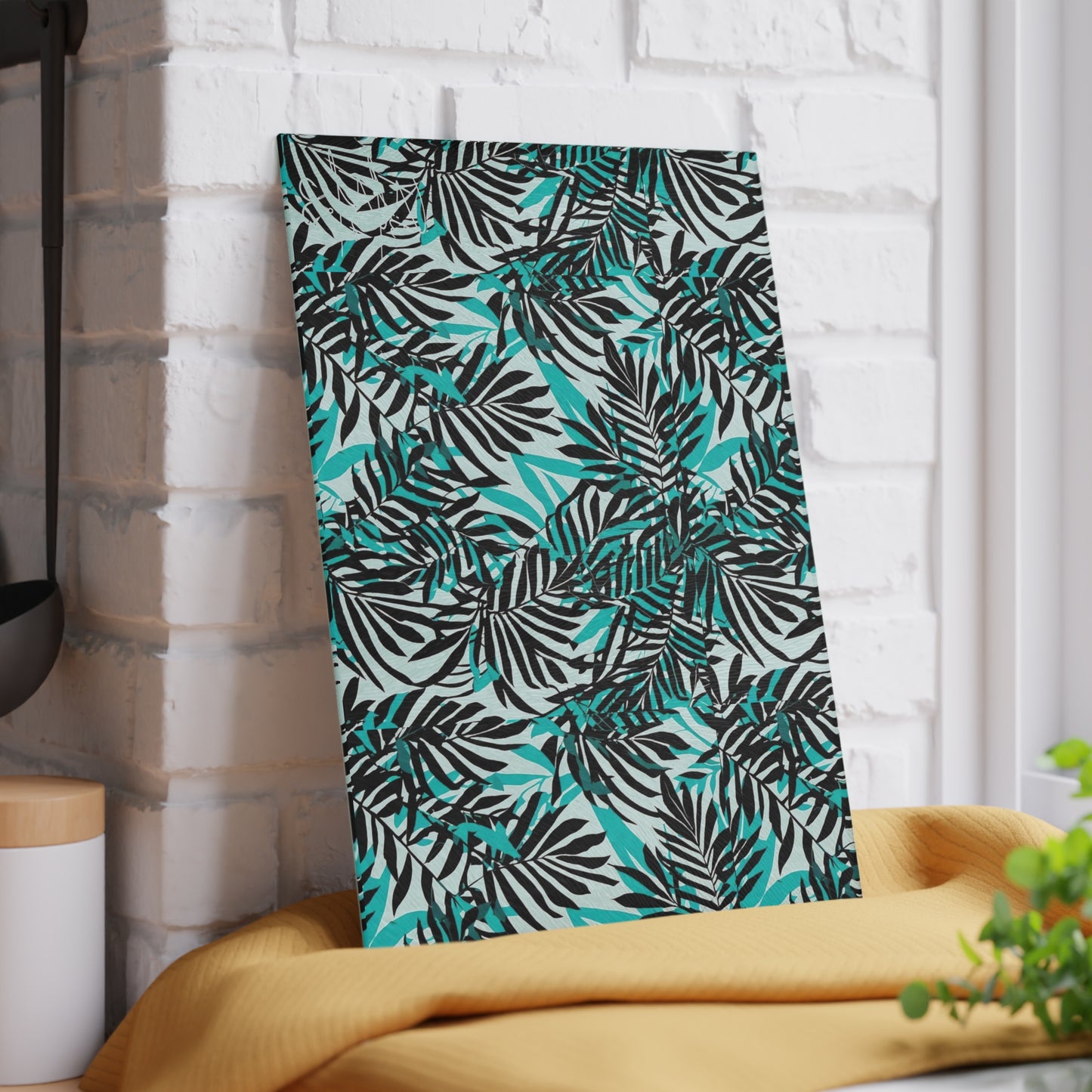 Floral Glass Cutting Board