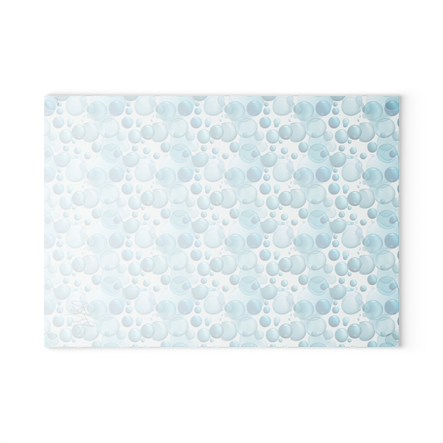 Bubbles Glass Cutting Board