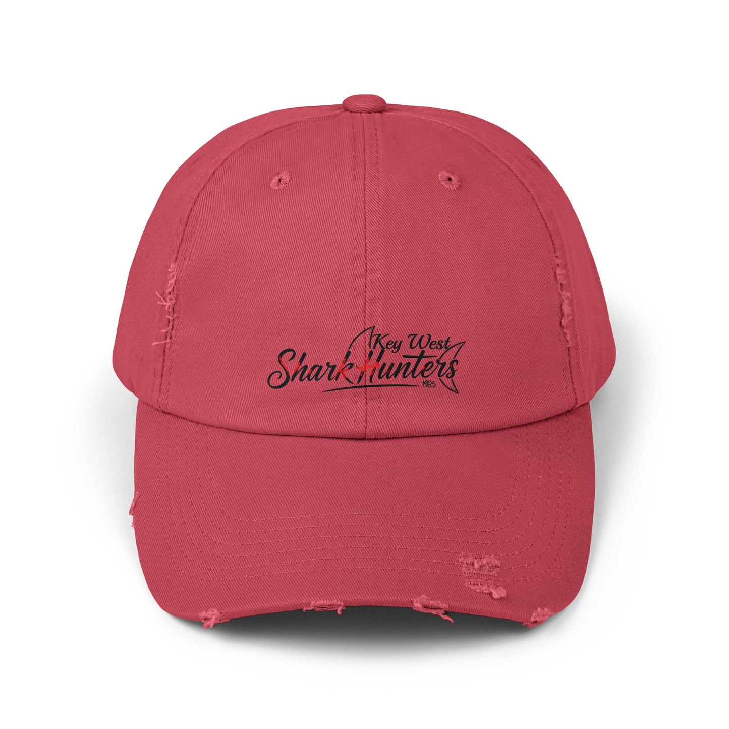 Key West Shark Hunters-Unisex Distressed Cap