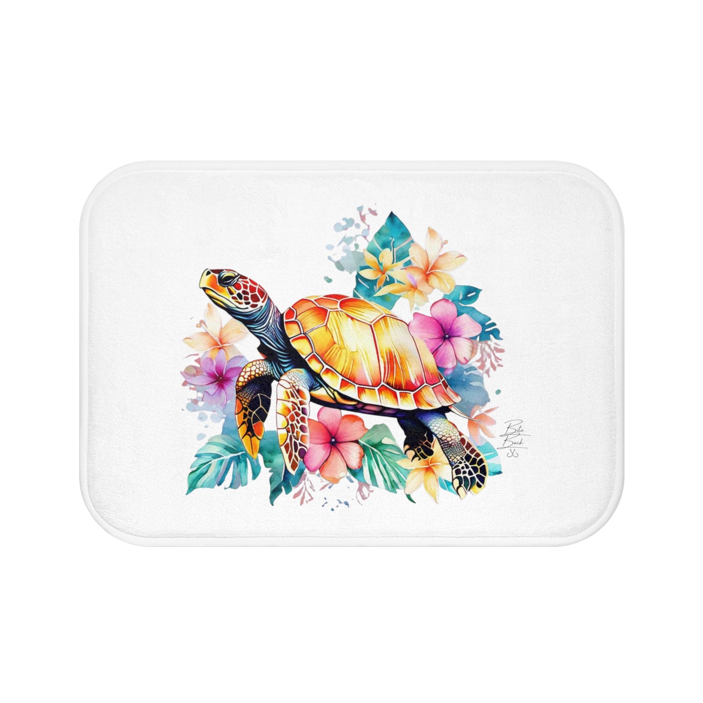 Tropical Turtle Bath Mat