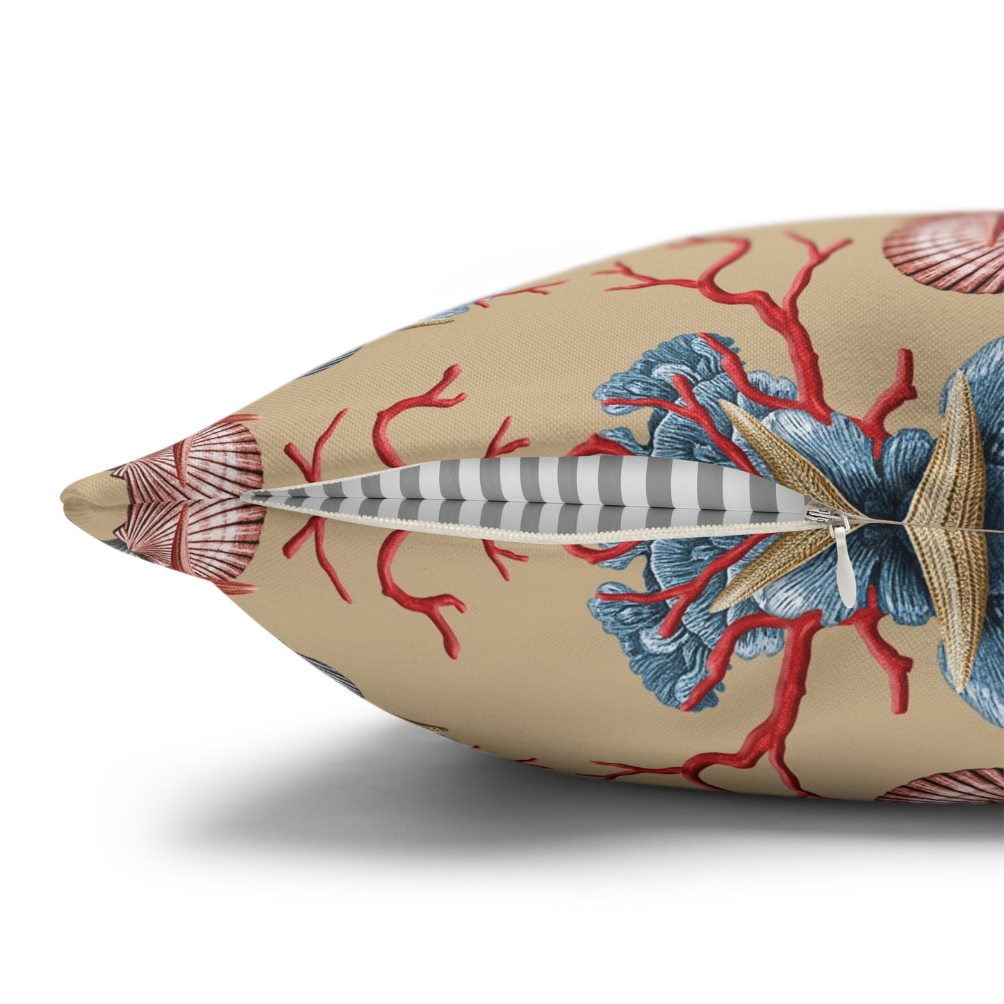 Shells & Coral Canvas Pillowcase
