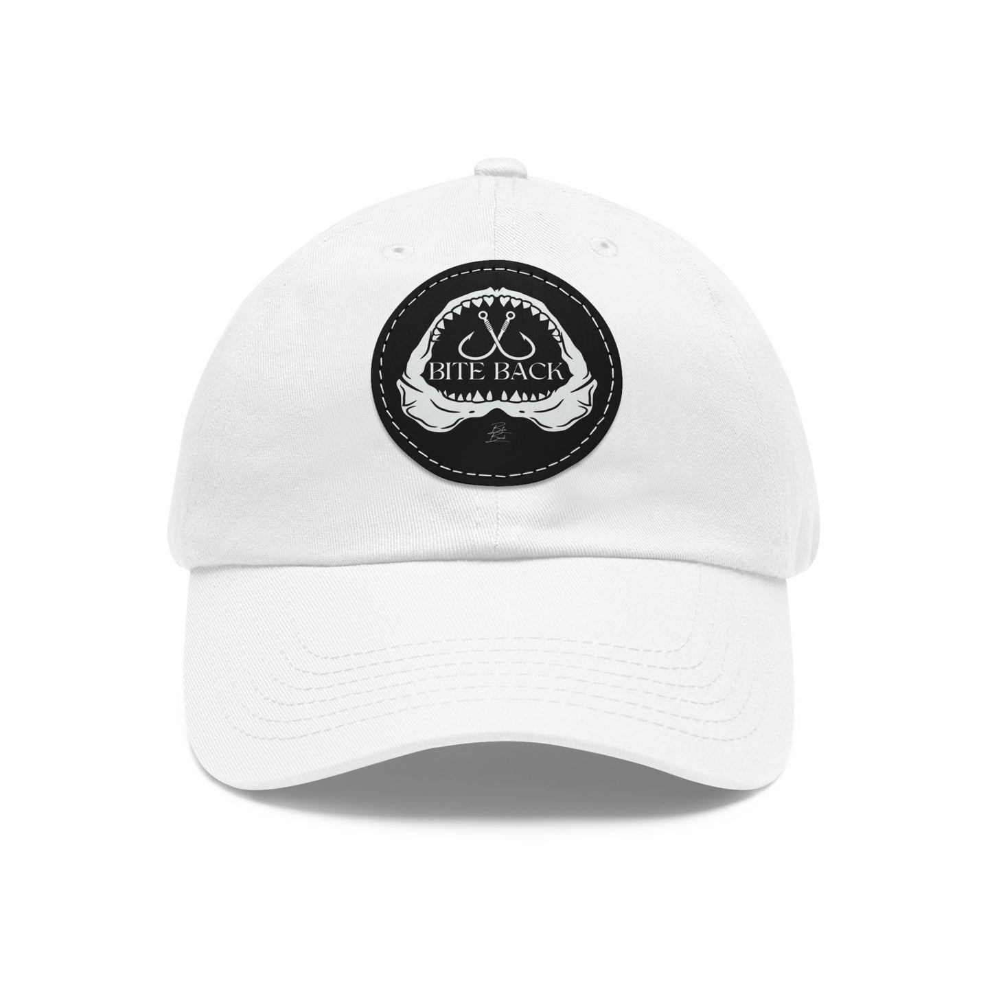 Shark Jaw Hat with Leather Patch (Round)