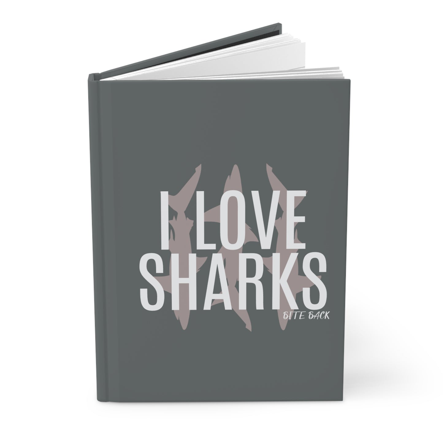 I Love Sharks-Hardcover Journal Matte