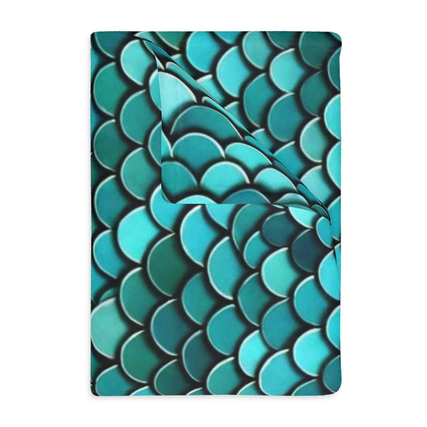 Scales Velveteen Minky Blanket (Two-sided print)