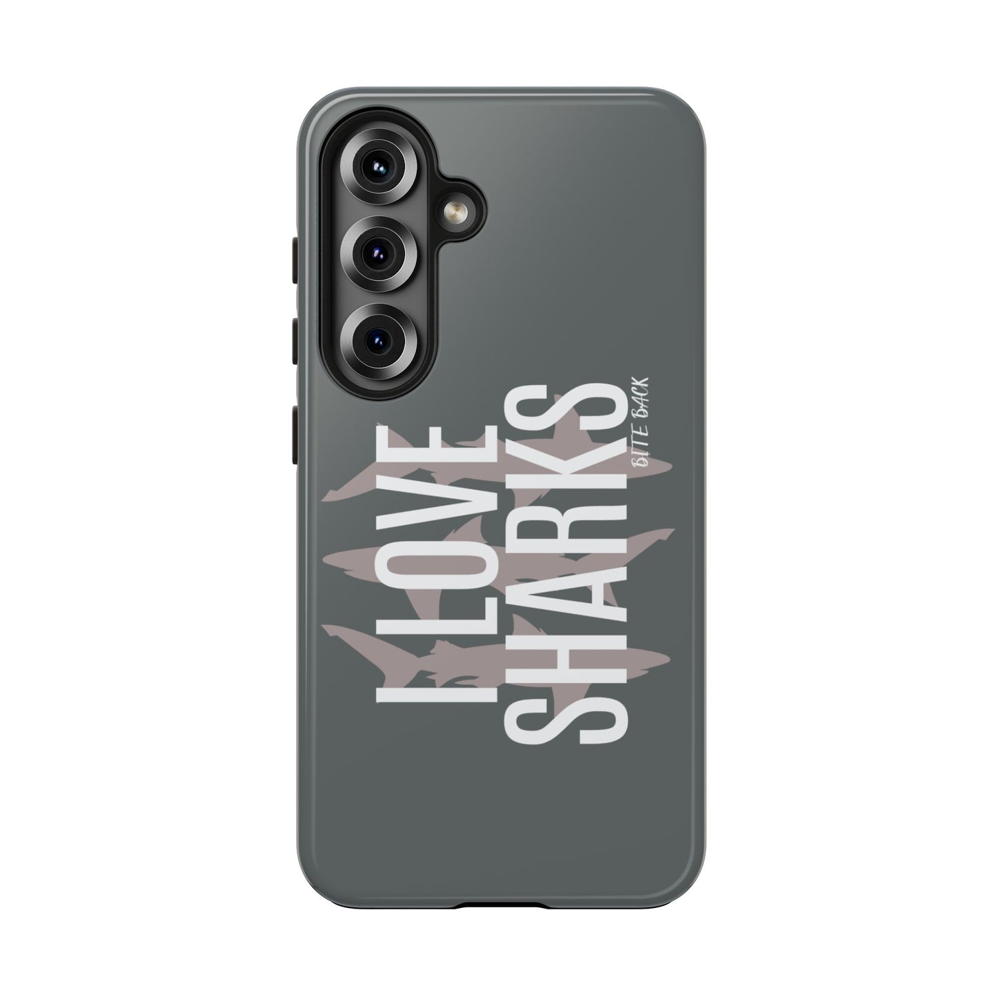 Shark Lover Tough Phone Case, Protective Cover, Gift for Ocean Lovers, Shark Week Celebration, Cute Wildlife Accessory