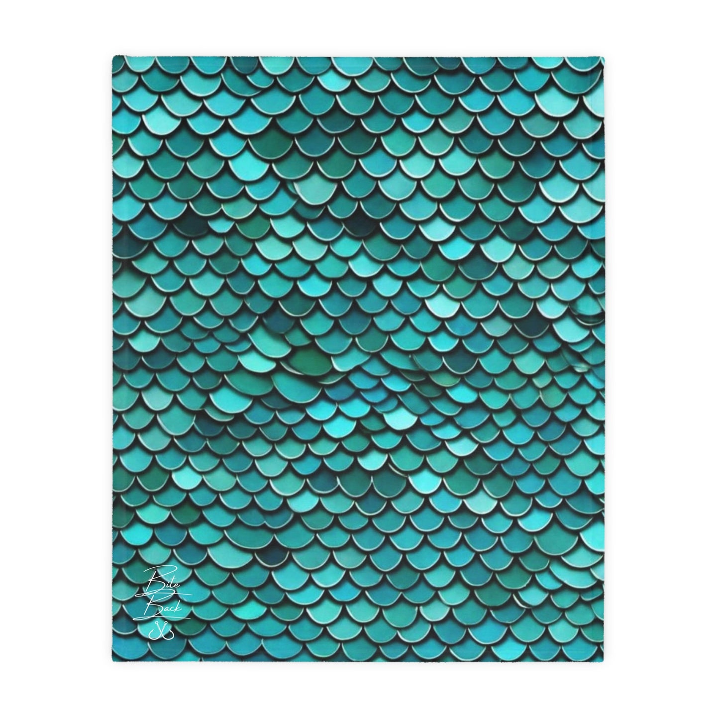 Scales Velveteen Minky Blanket (Two-sided print)