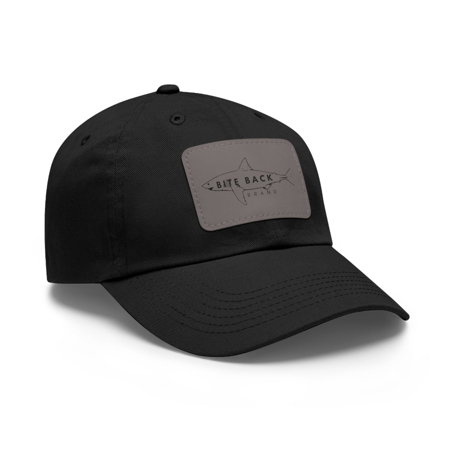 Shark Hat with Leather Patch (Rectangle)