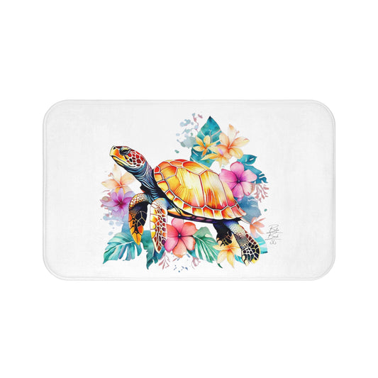 Tropical Turtle Bath Mat