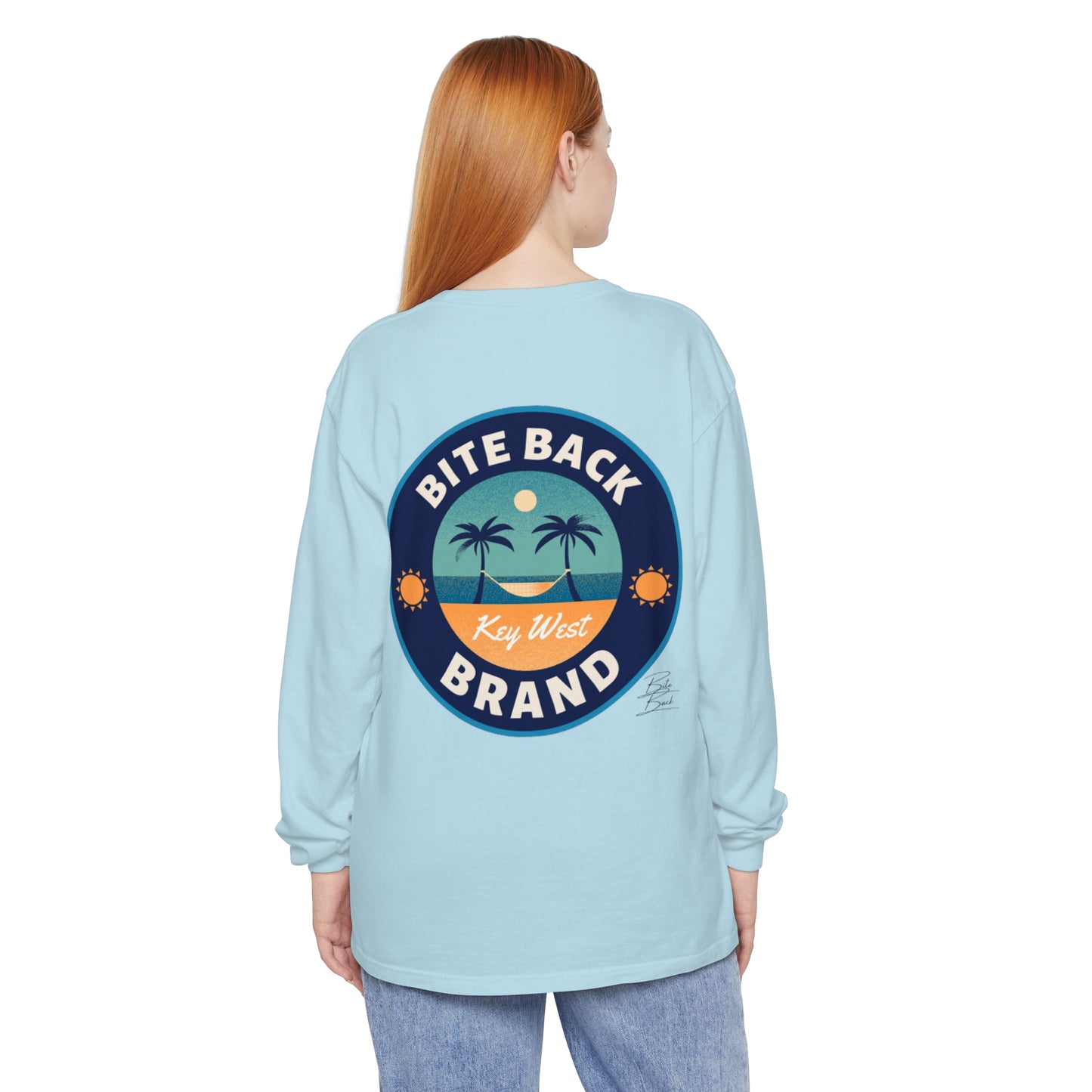 Higgs Beach Unisex Garment-dyed Long Sleeve T-Shirt