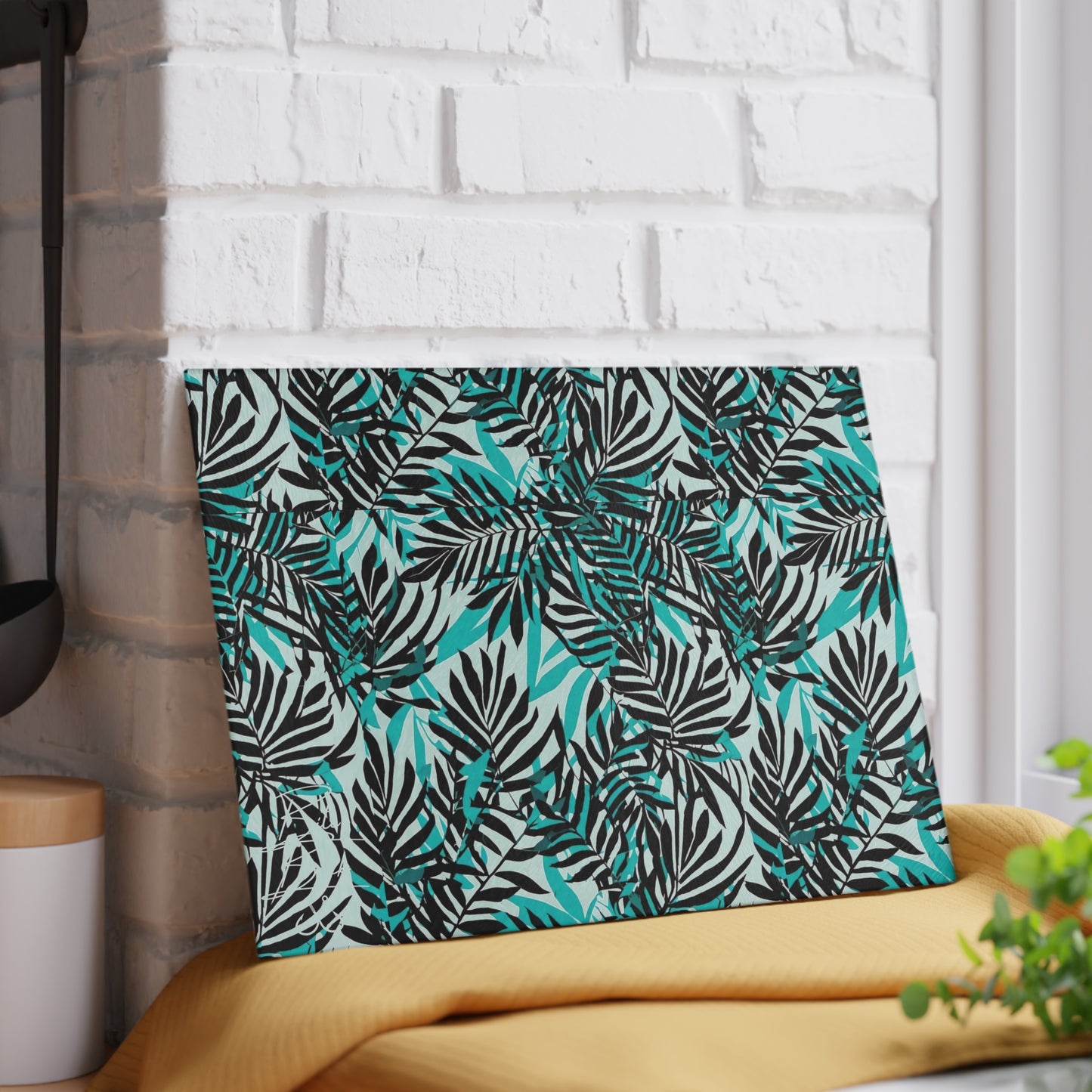 Floral Glass Cutting Board