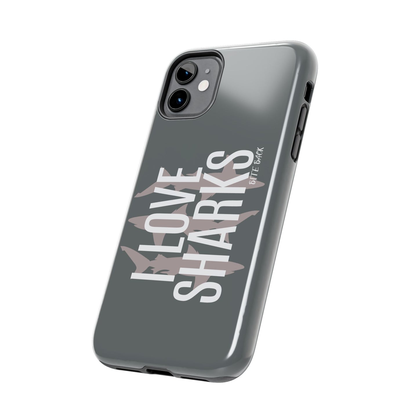Shark Lover Tough Phone Case, Protective Cover, Gift for Ocean Lovers, Shark Week Celebration, Cute Wildlife Accessory