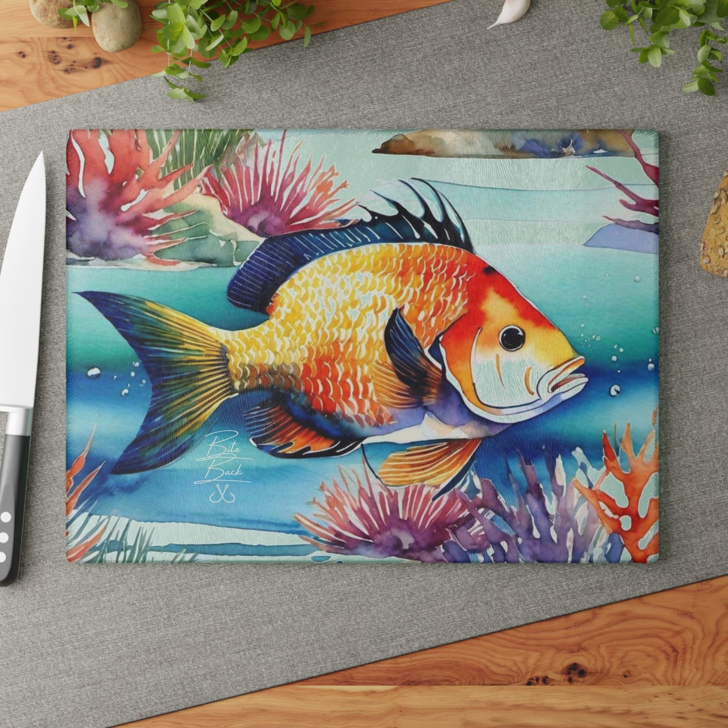 The Reef Glass Cutting Board