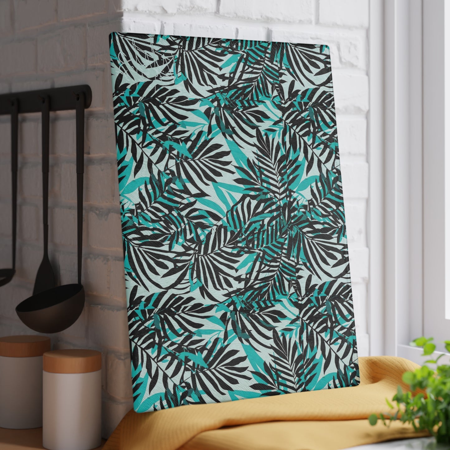 Floral Glass Cutting Board