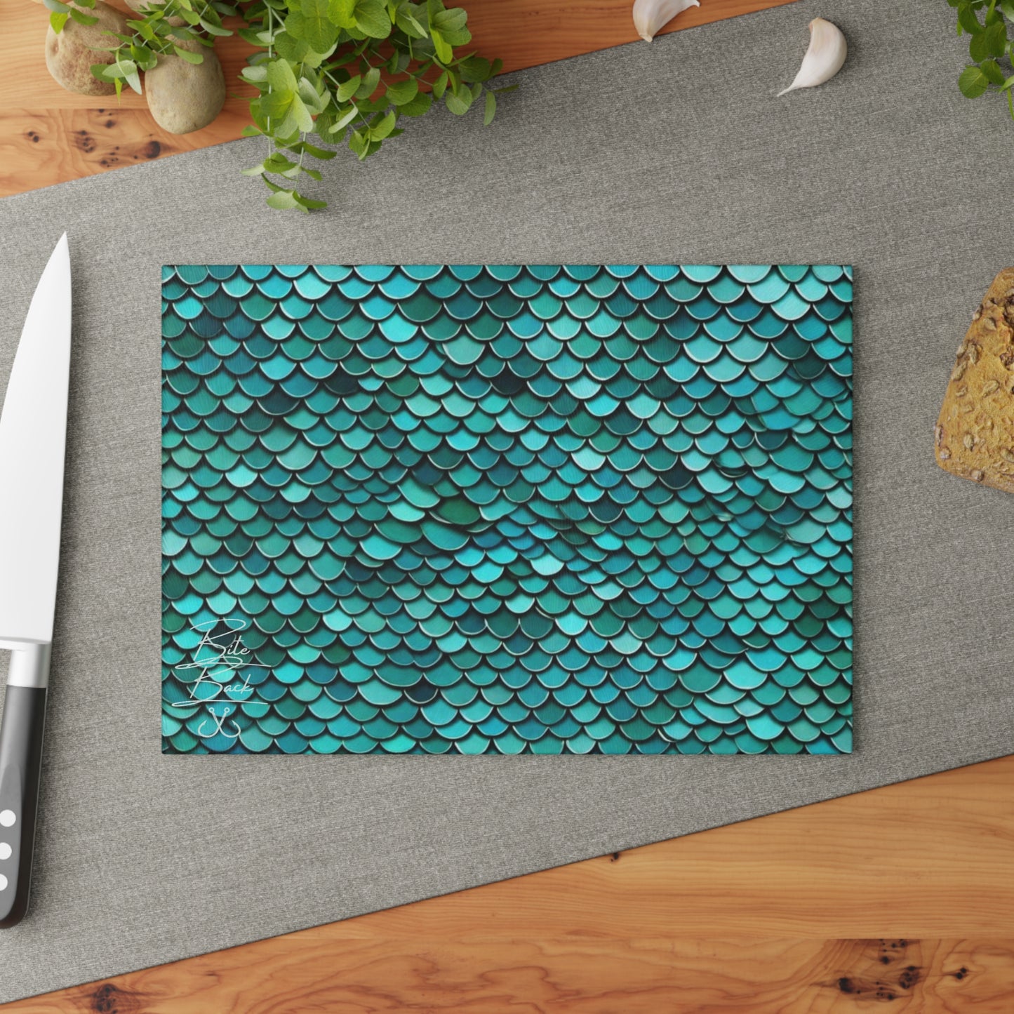 Scales Glass Cutting Board