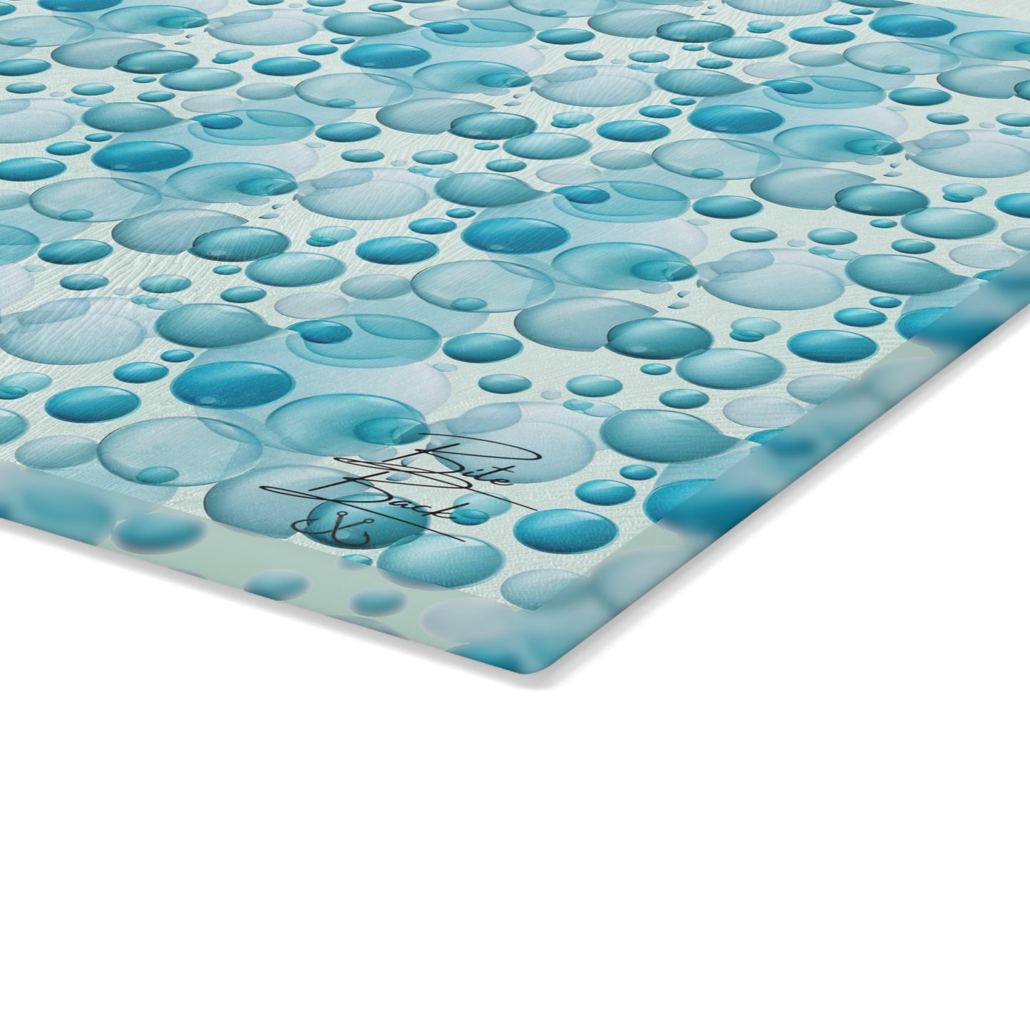 Bubbles Glass Cutting Board