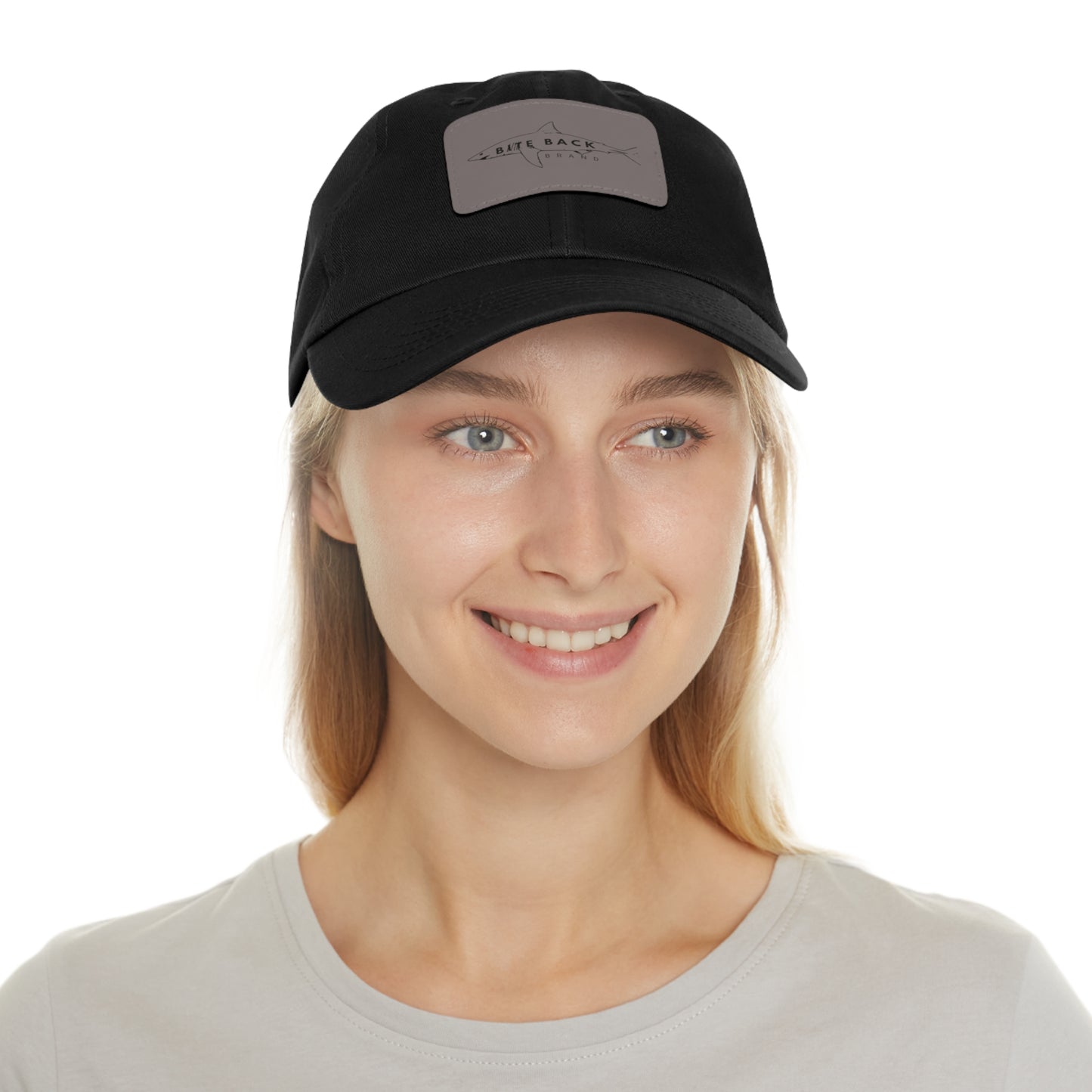 Shark Hat with Leather Patch (Rectangle)