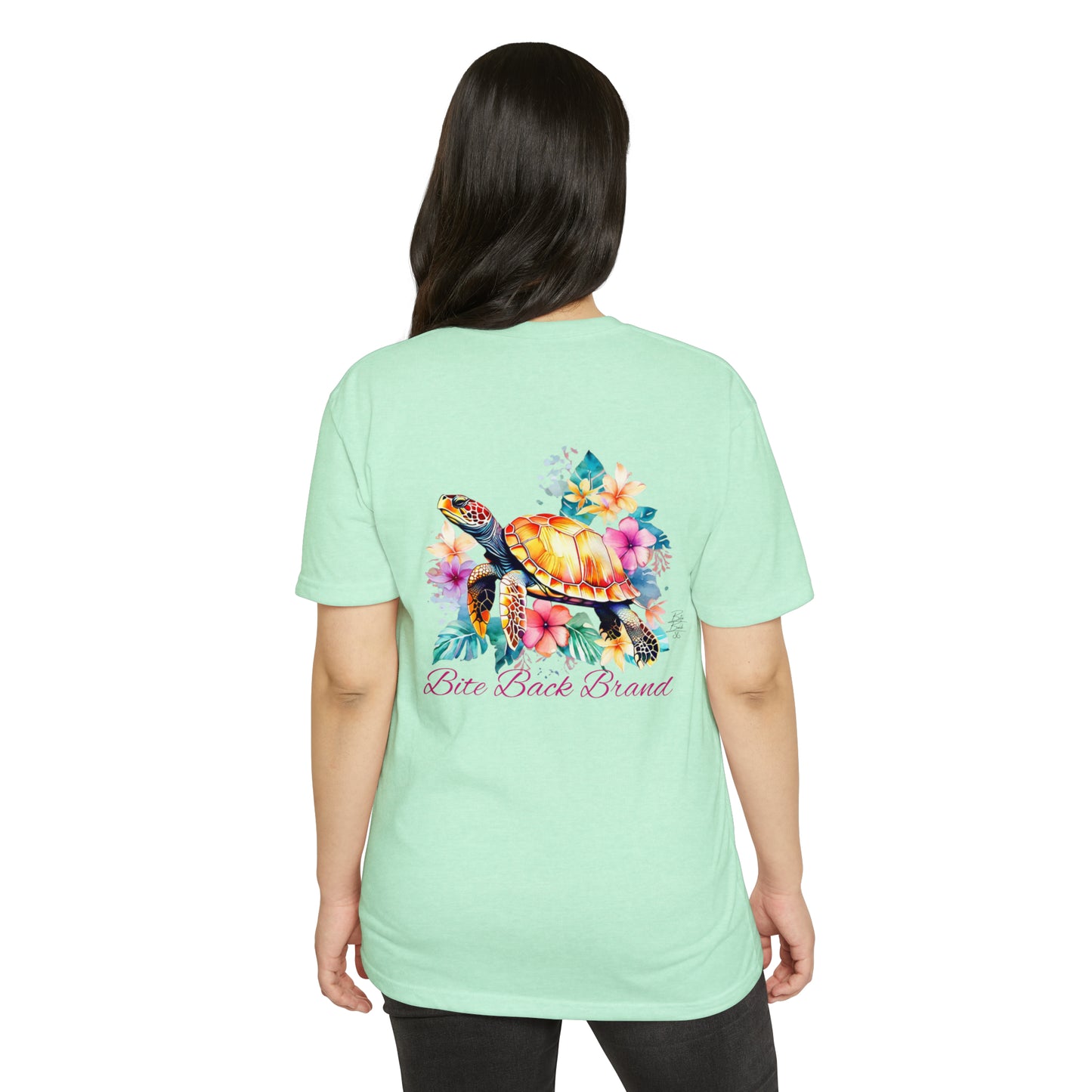 Tropical Bloom Turtle T-shirt
