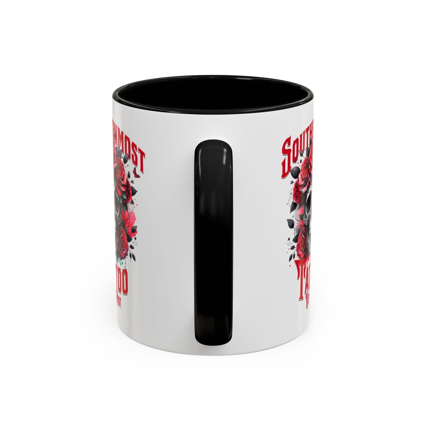 Skull and Roses Coffee Mug | Southernmost Tattoo | Perfect Gift for Tattoo Lovers