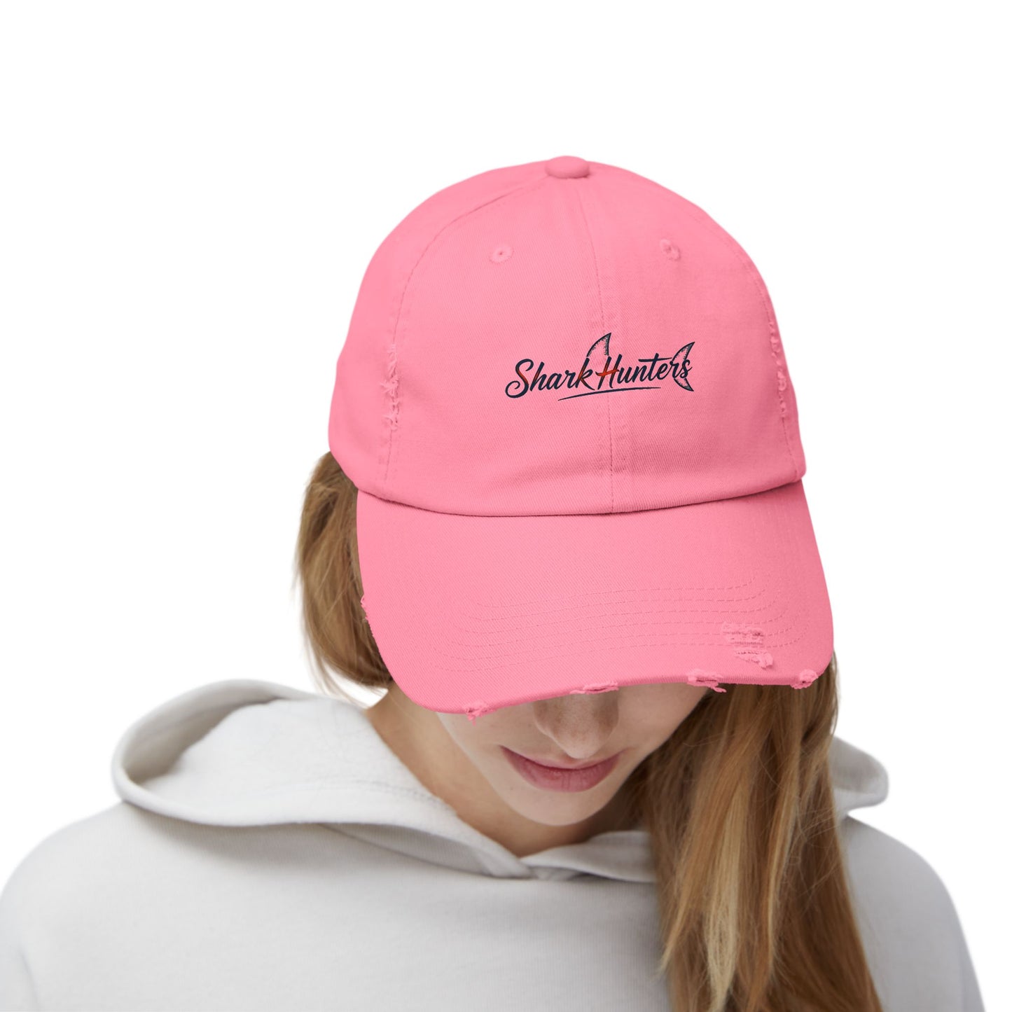 Shark Hunters Distressed Hat