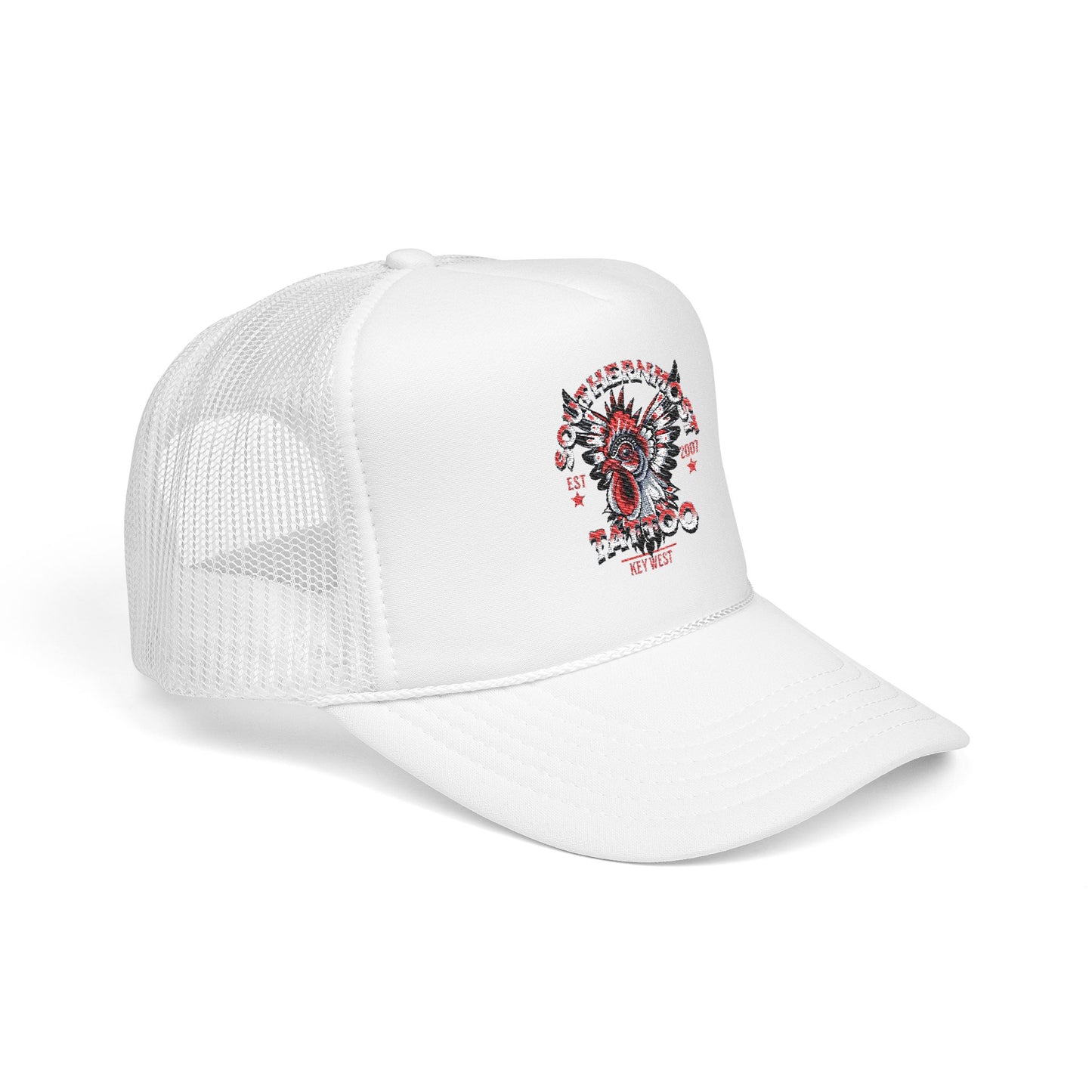 Embroidered Foam Trucker Hat, Custom Cap, Casual Style, Perfect Gift for Him/Her, Beachwear, Festival Accessory, Birthday Present