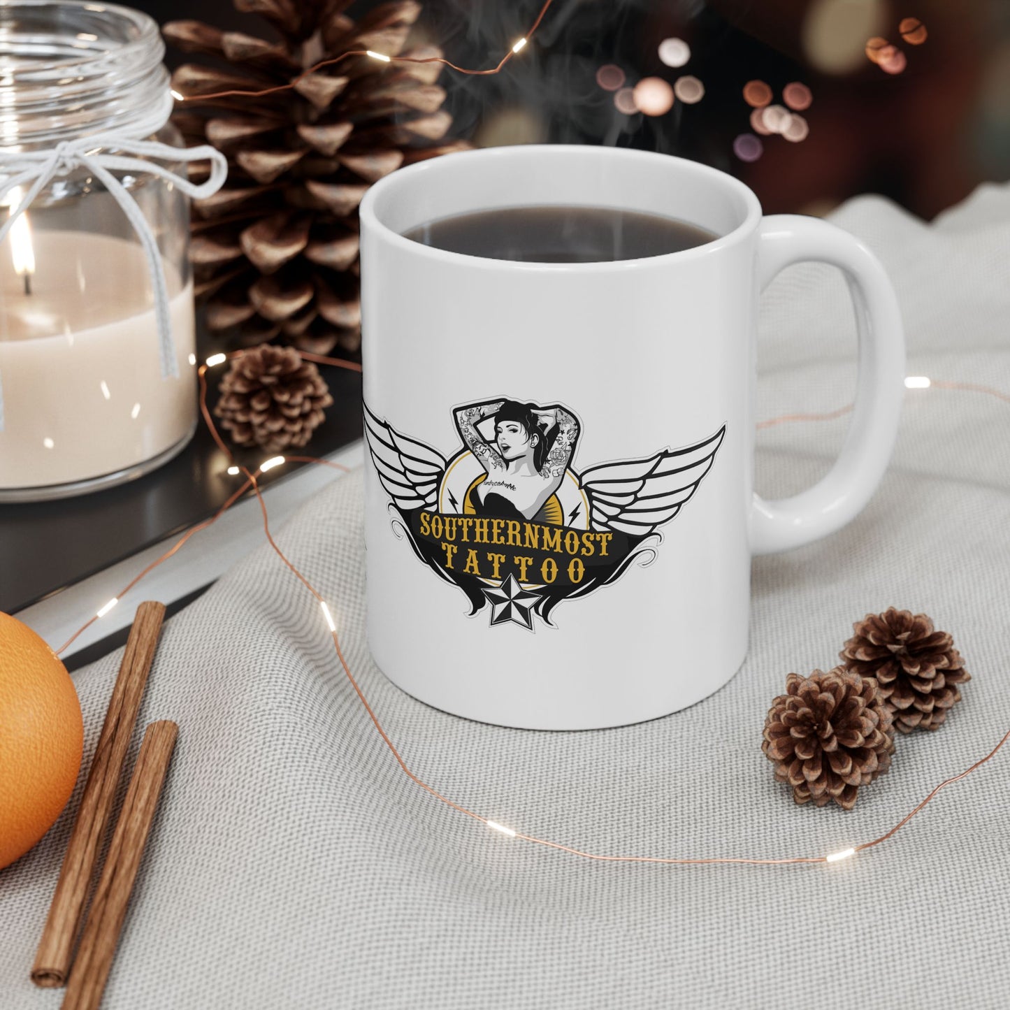 Southernmost Tattoo Logo Ceramic Mug 11oz