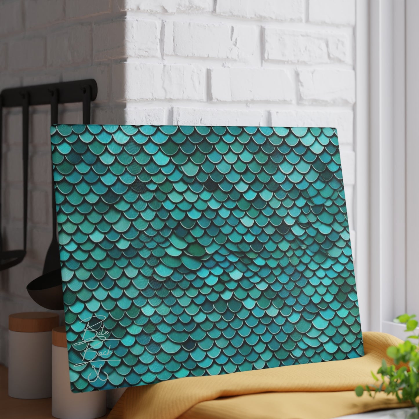 Scales Glass Cutting Board