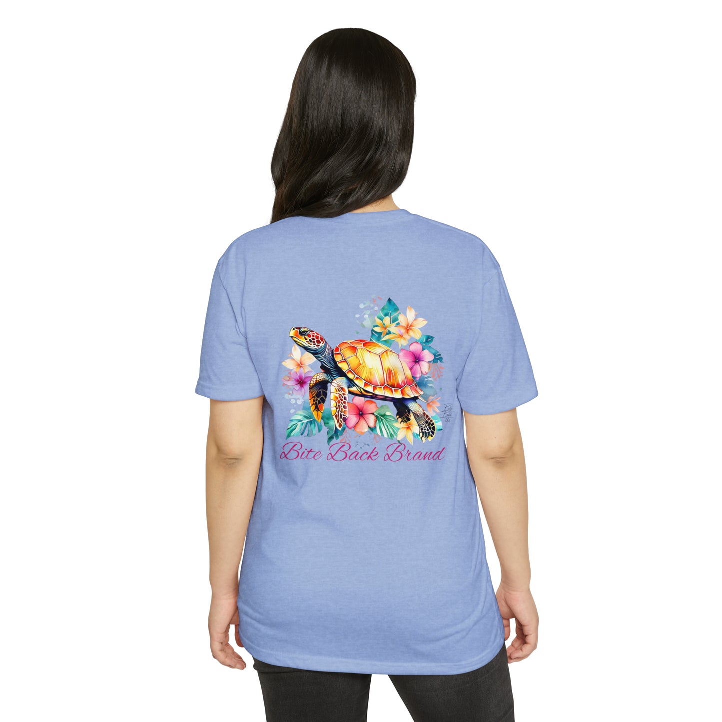Tropical Bloom Turtle T-shirt