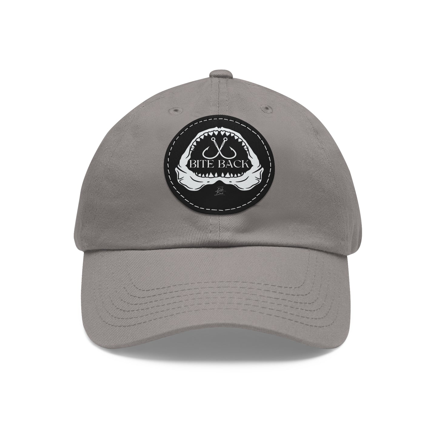 Shark Jaw Hat with Leather Patch (Round)